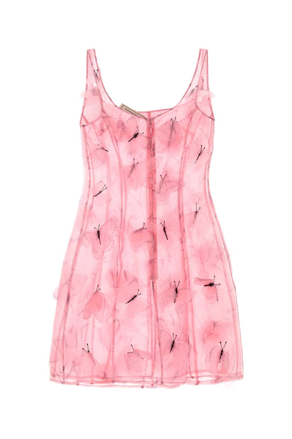 Blumarine Women Pink Silk Mini Dress BLUMARINE