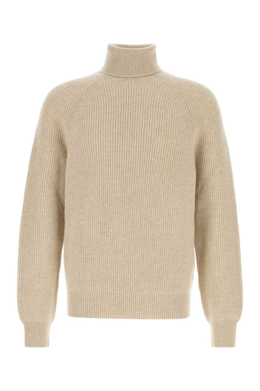 Zegna Men Sand Cashmere Sweater ZEGNA