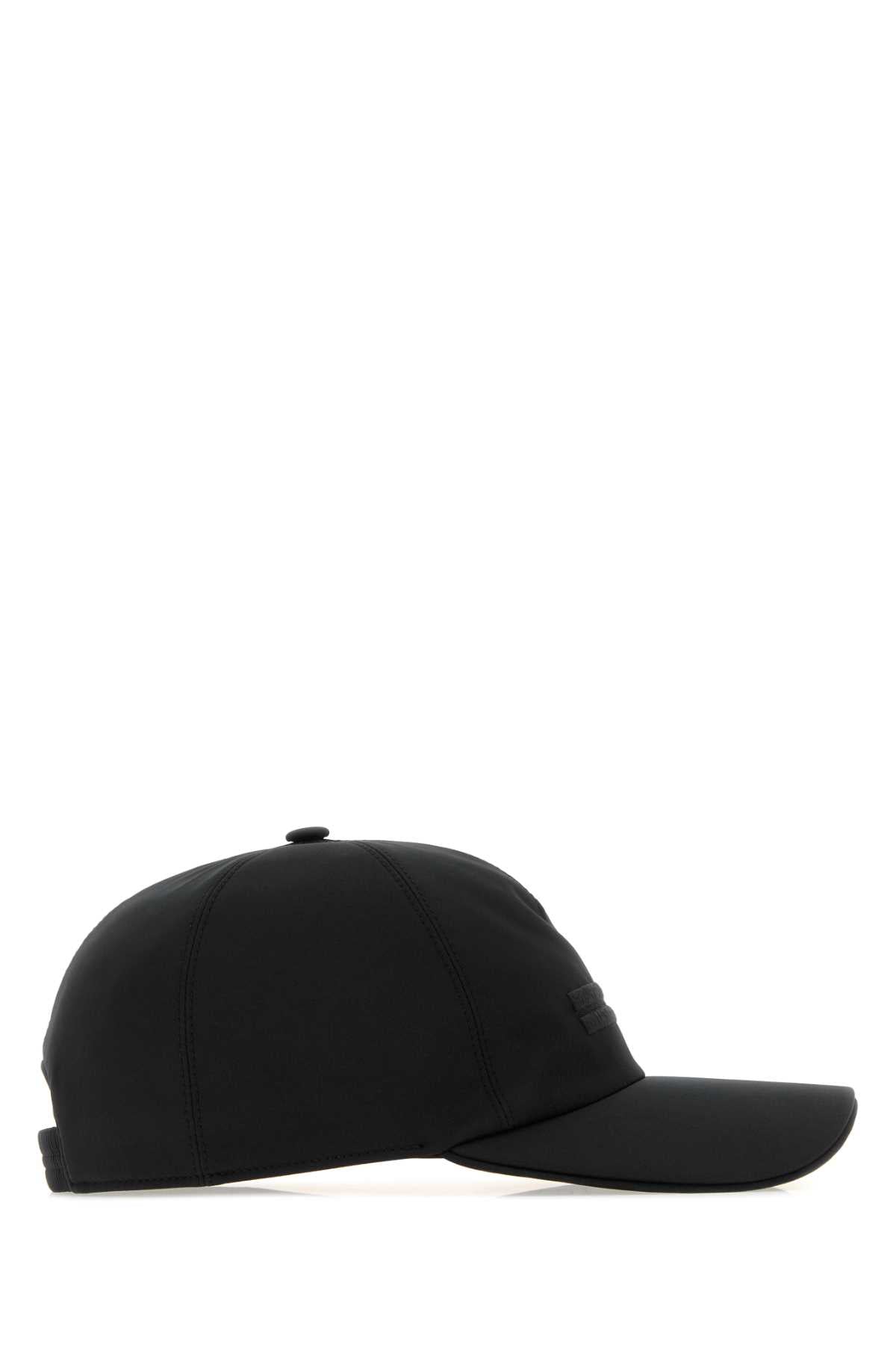 Zegna Men Black Polyester Baseball Cap ZEGNA