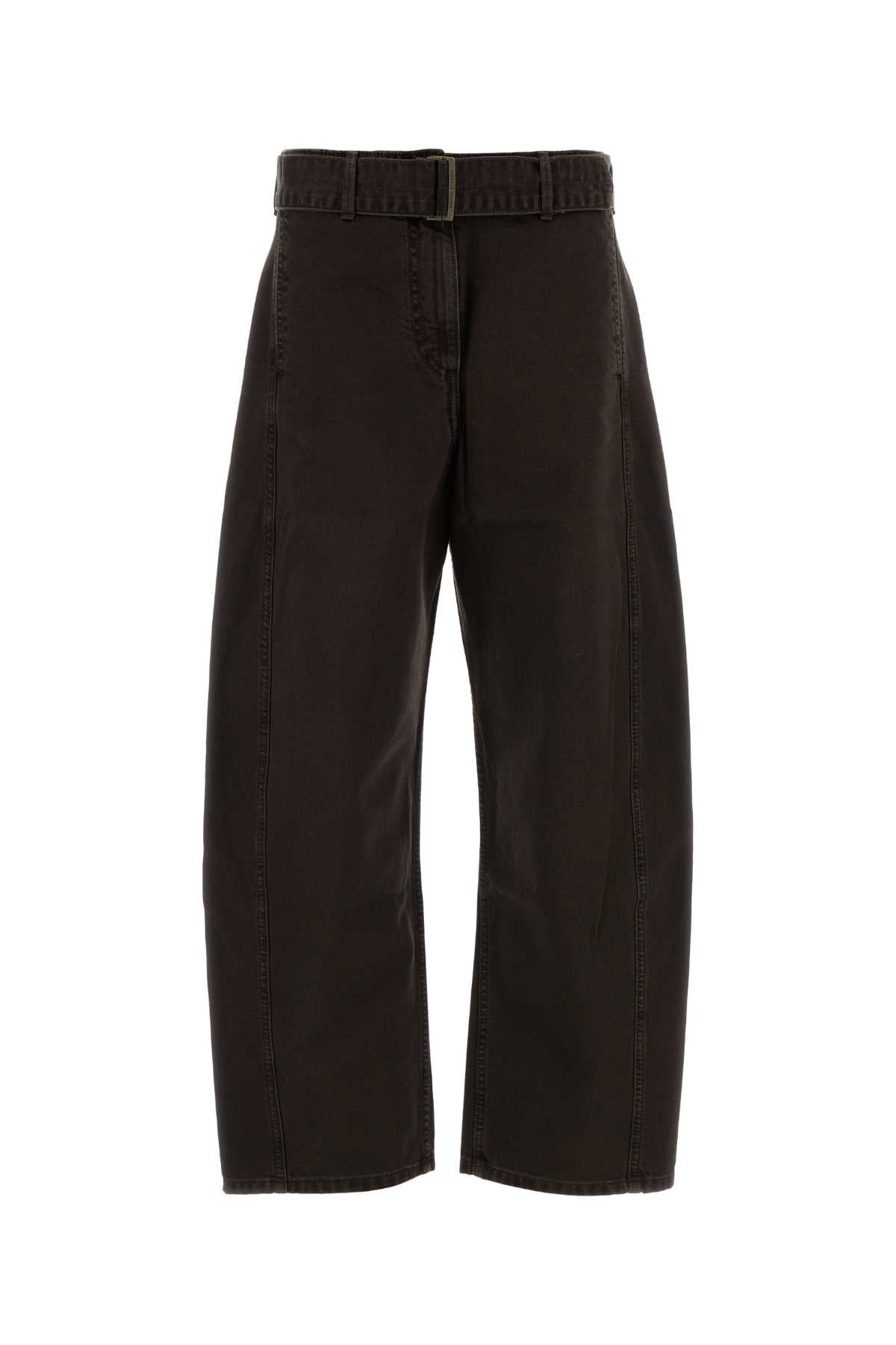 Magda Butrym Women Chocolate Denim Jeans MAGDA BUTRYM