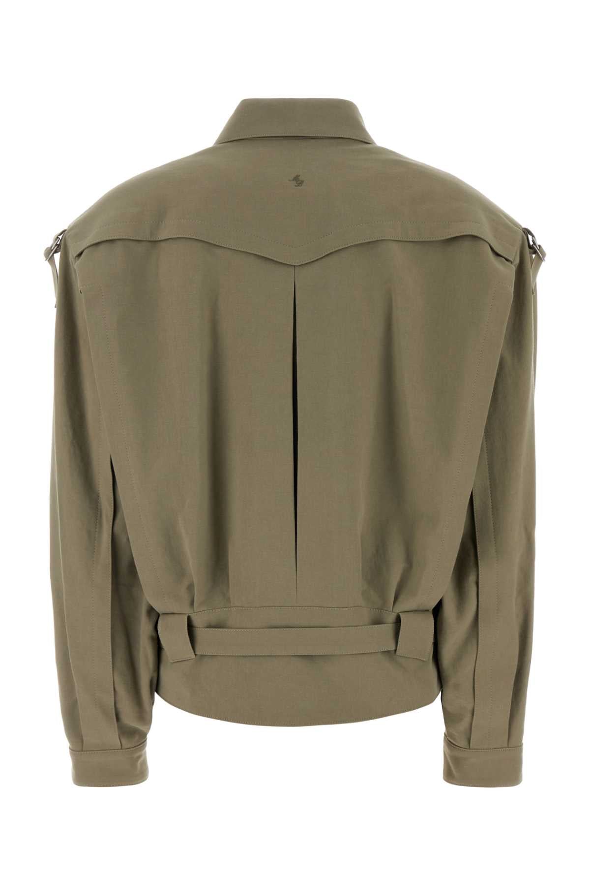 Magda Butrym Women Pf26 Jacket 10 Khaki MAGDA BUTRYM