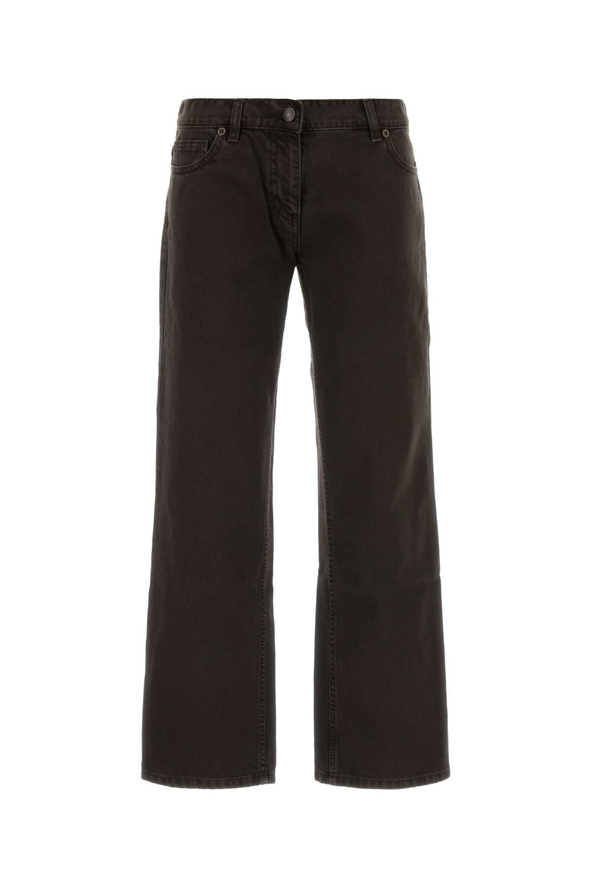 Magda Butrym Women Brown Denim Jeans MAGDA BUTRYM