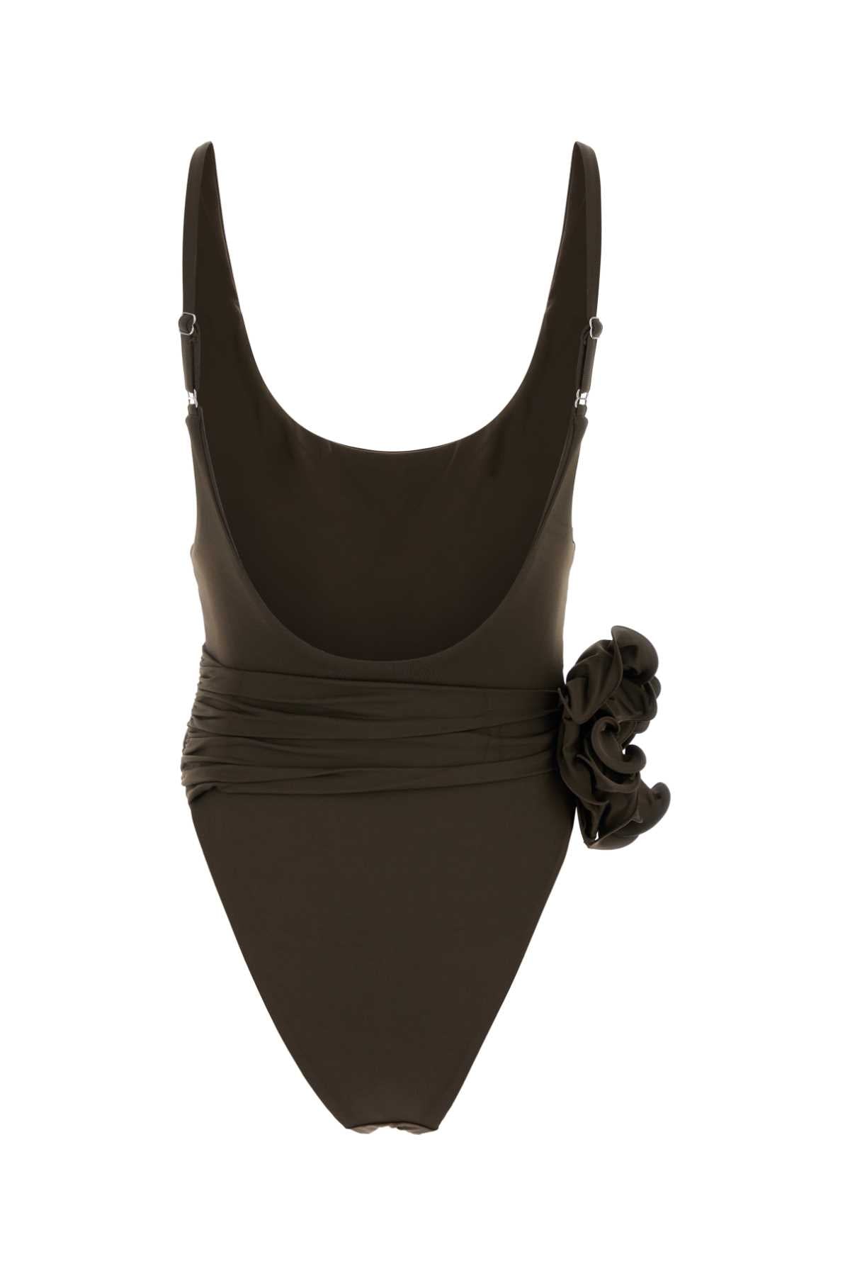 Magda Butrym Women Brown Stretch Nylon Swimsuit MAGDA BUTRYM