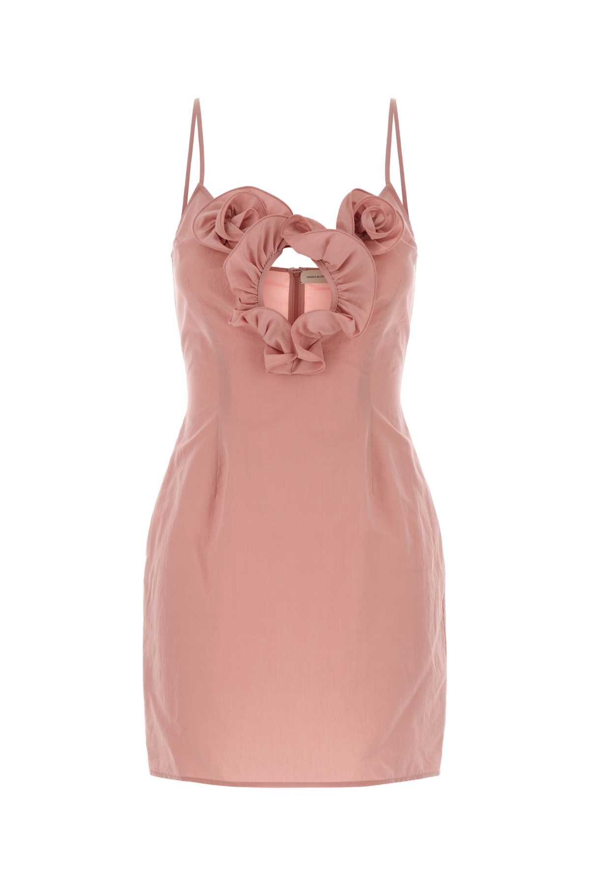 Magda Butrym Women Pink Cotton Blend Mini Dress MAGDA BUTRYM