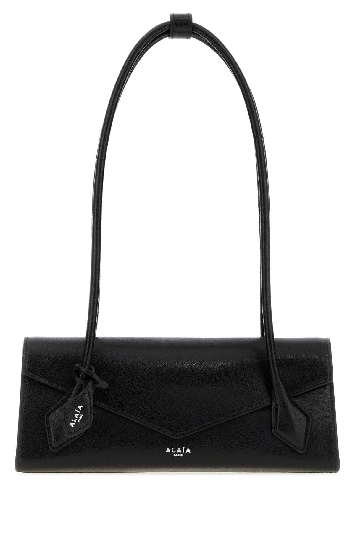 Alaia Women Black Leather Small Le Teckel Shoulder Bag ALAIA