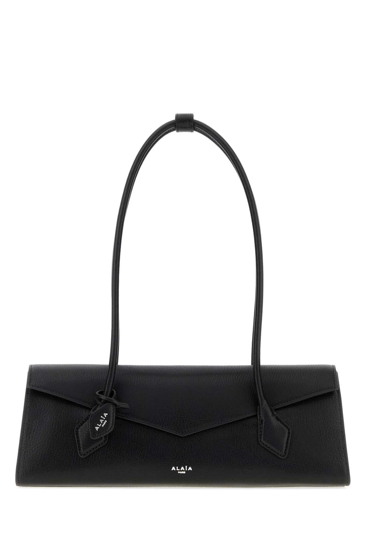 Alaia Women Black Leather Teckel Shoulder Bag ALAIA