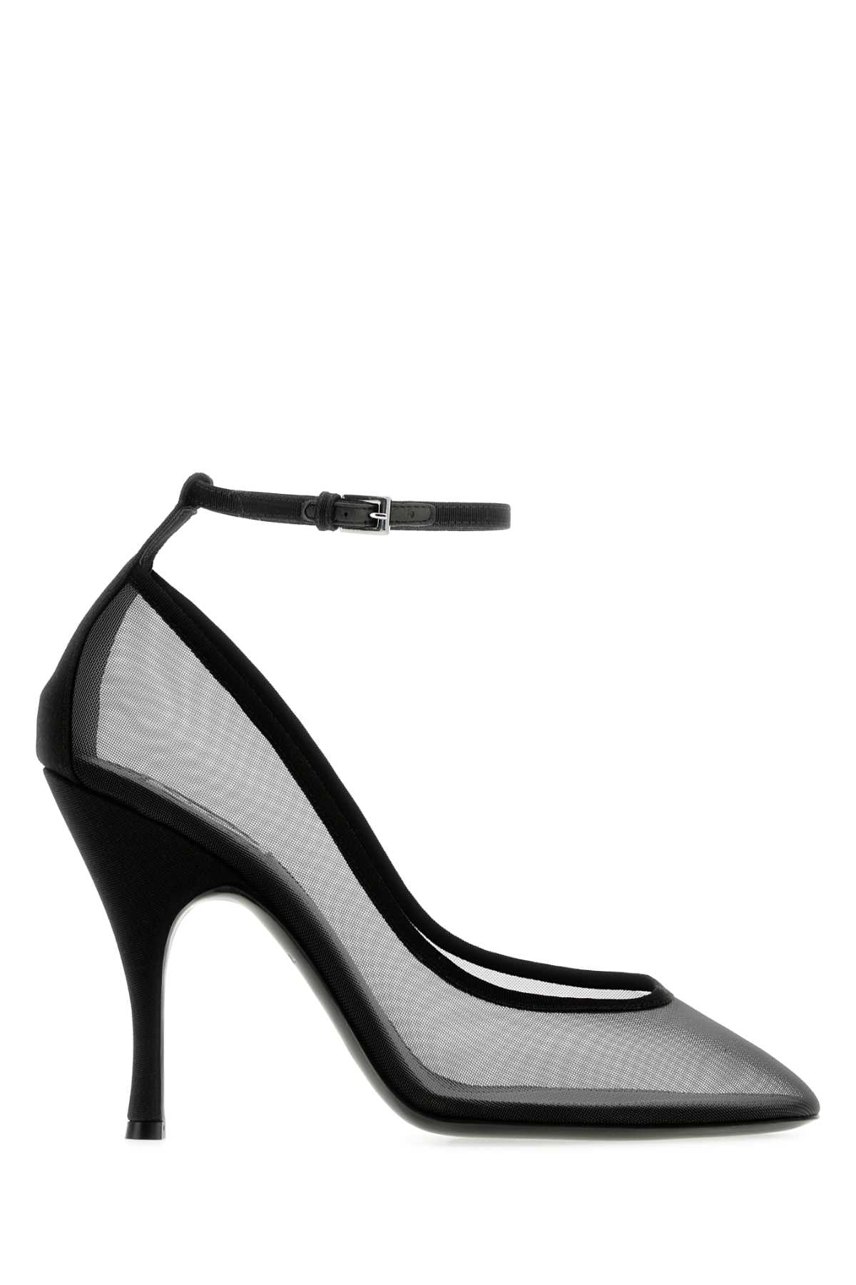 Alaia Women Black Blue Mesh Pumps ALAIA