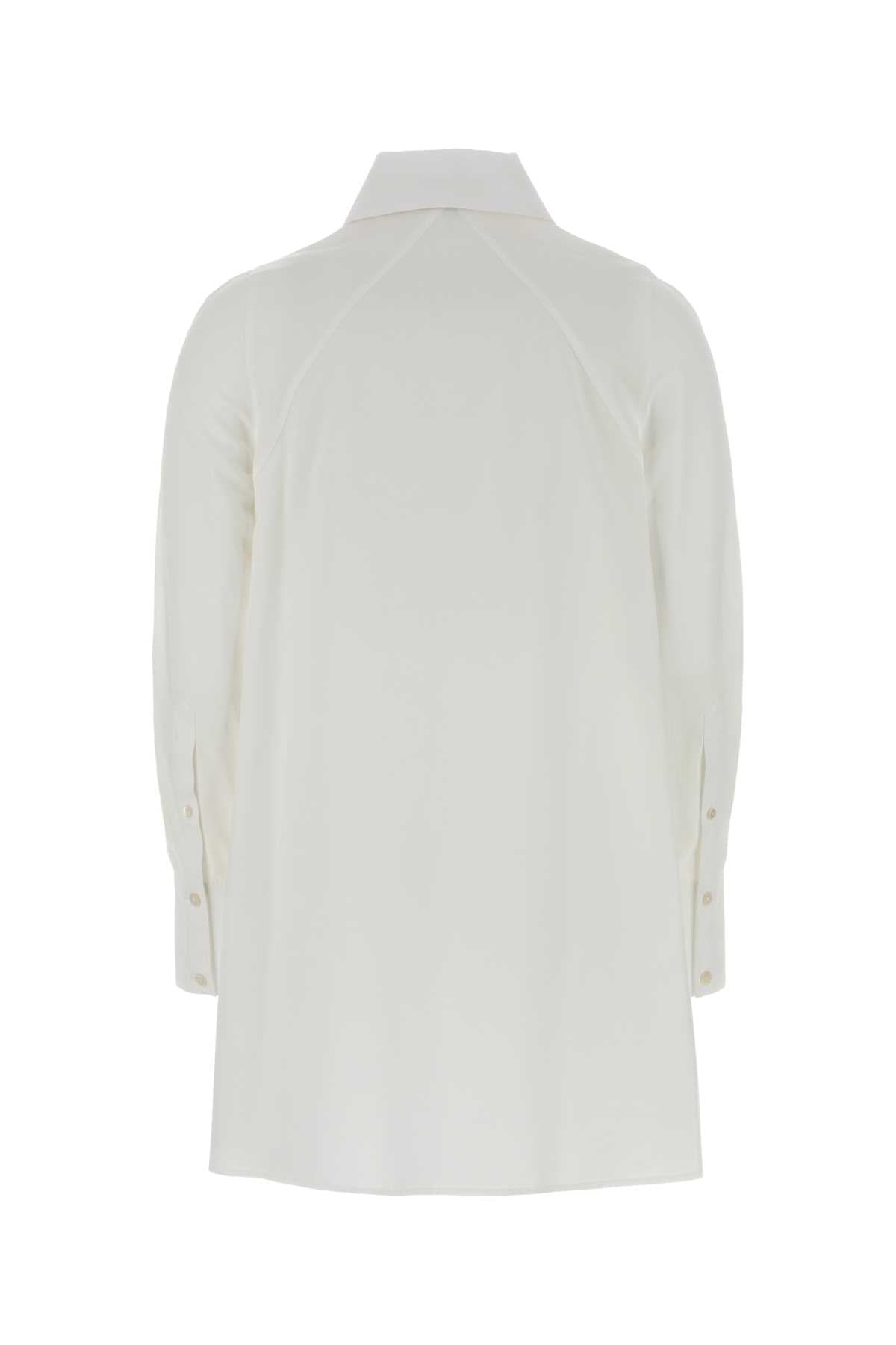 Alaia Women White Poplin Shirt Dress ALAIA
