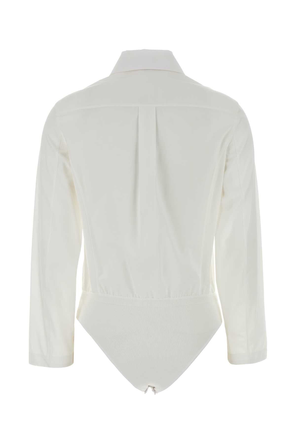 Alaia Women White Poplin Shirt ALAIA