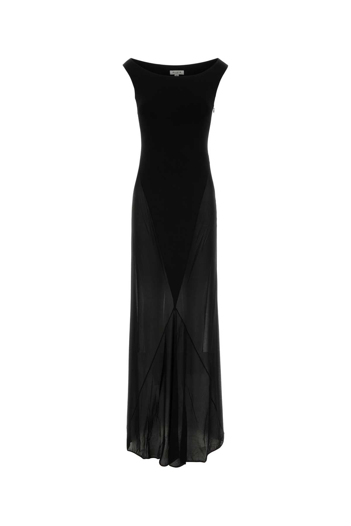 Alaia Women Black Jersey Long Dress ALAIA