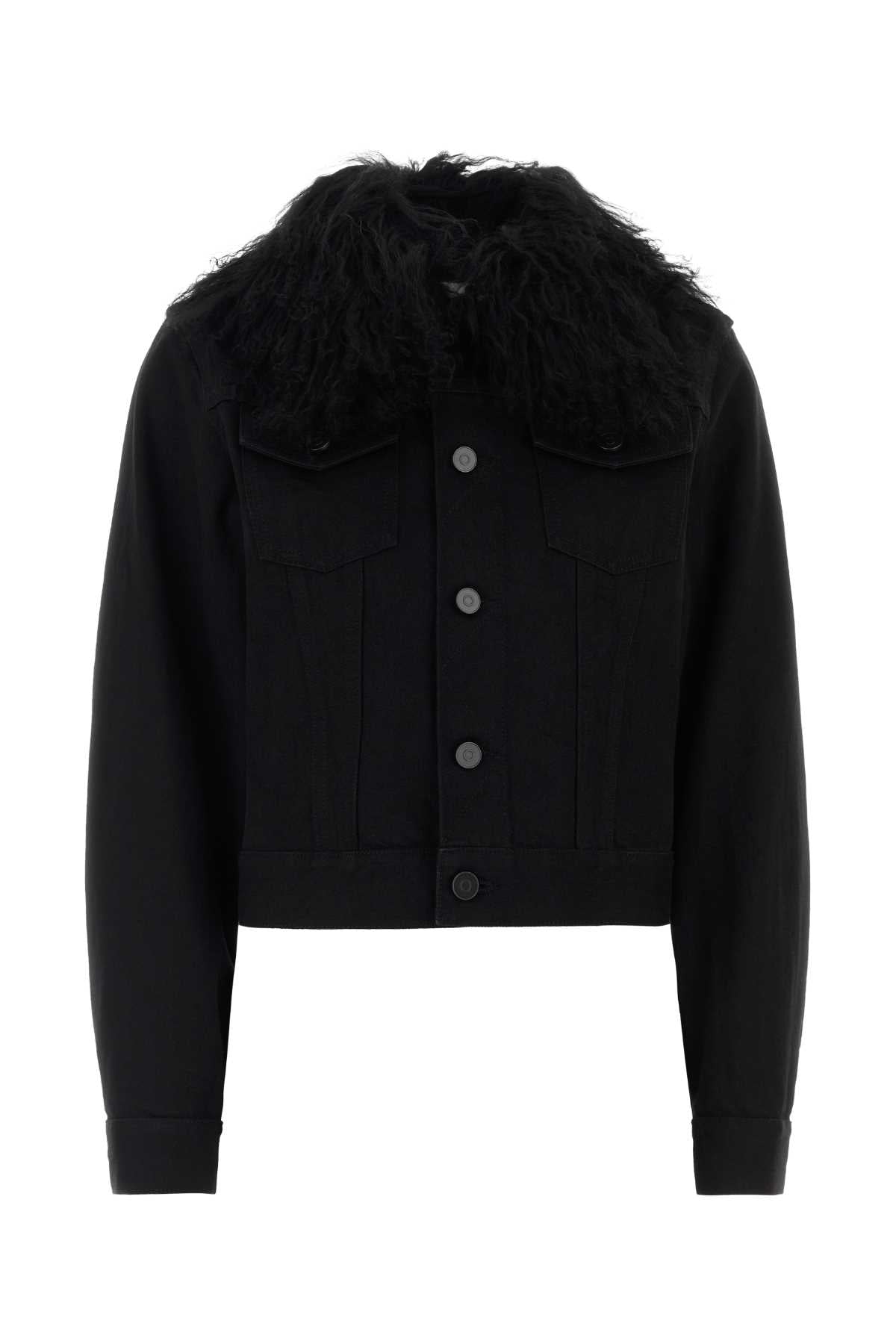 Alaia Women Black Denim Jacket ALAIA