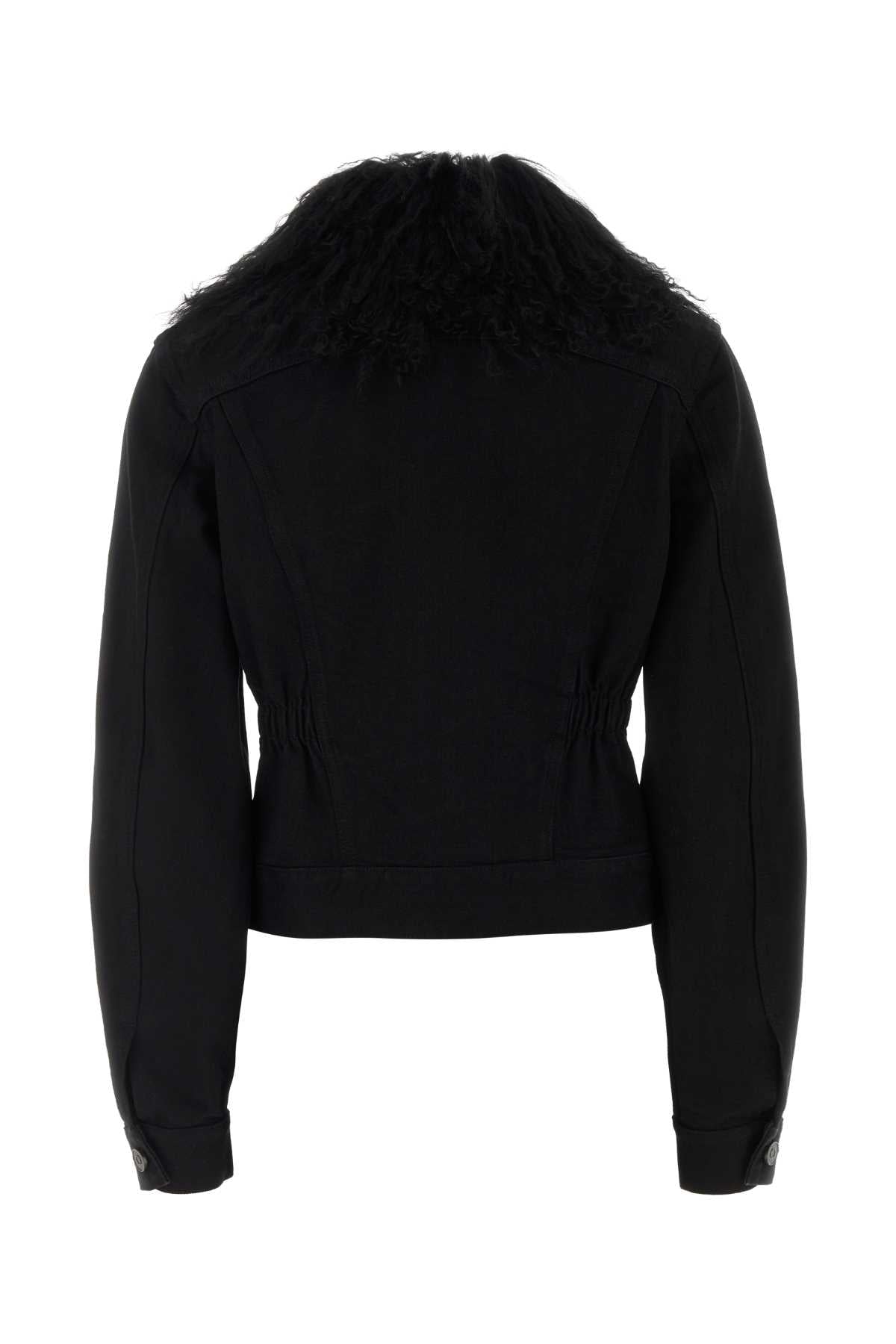Alaia Women Black Denim Jacket ALAIA