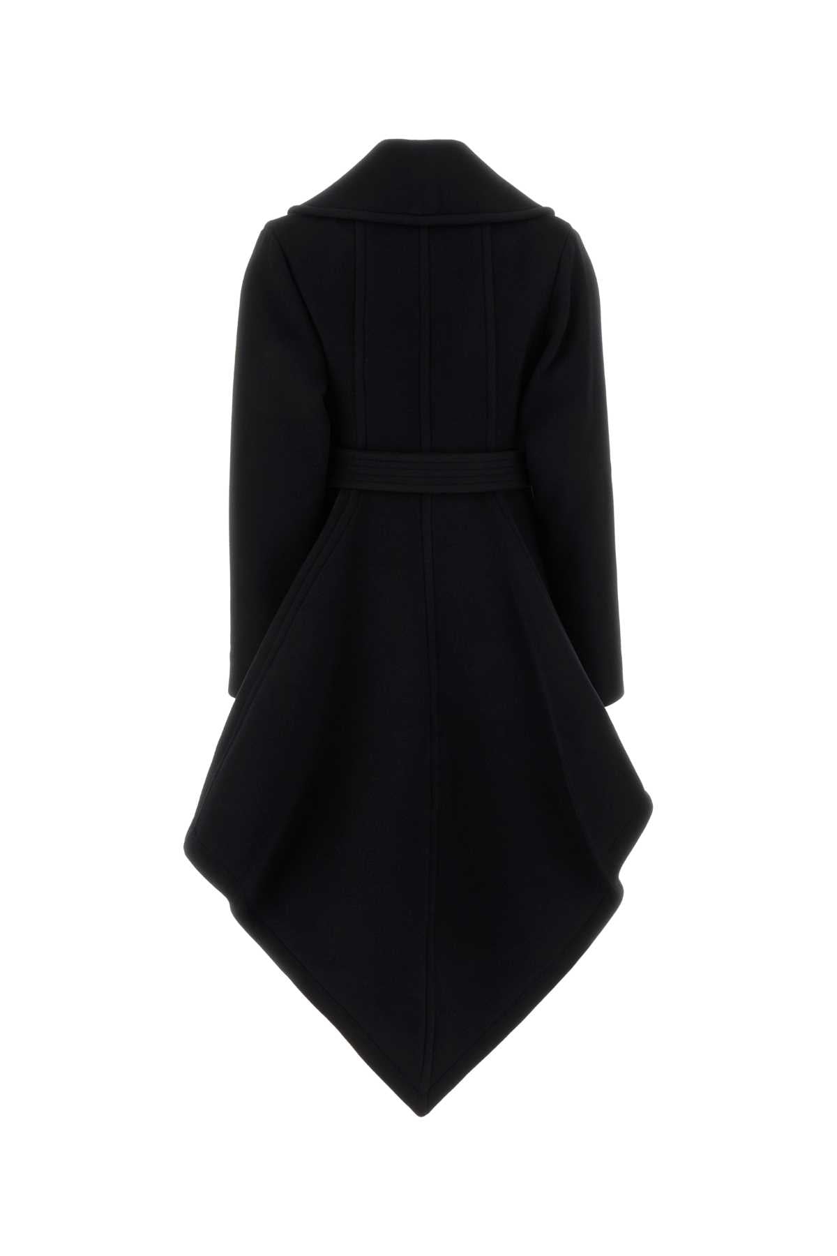 Alaia Women Black Wool Coat ALAIA