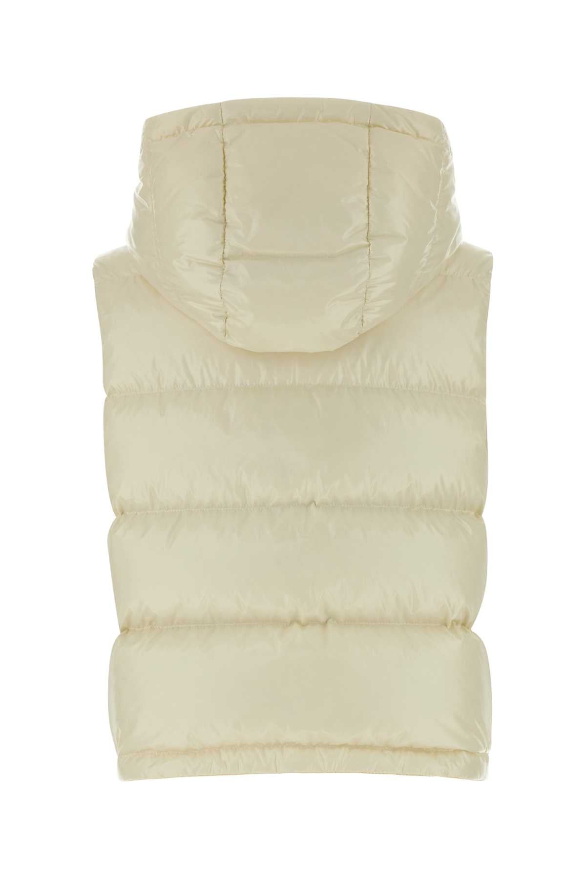 Moncler Women Cream Nylon Niverolle Down Jacket MONCLER