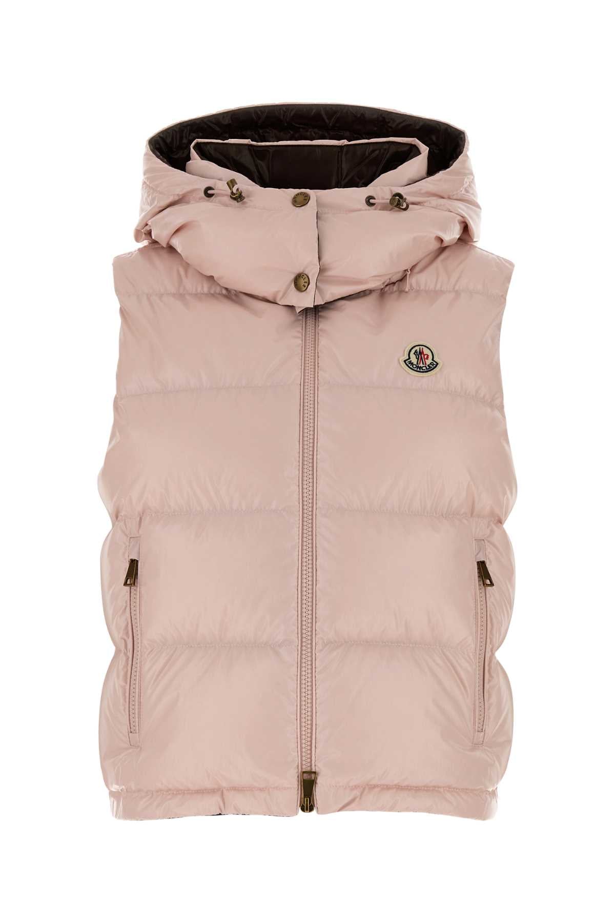 Moncler Women Pink Nylon Niverolle Down Jacket MONCLER