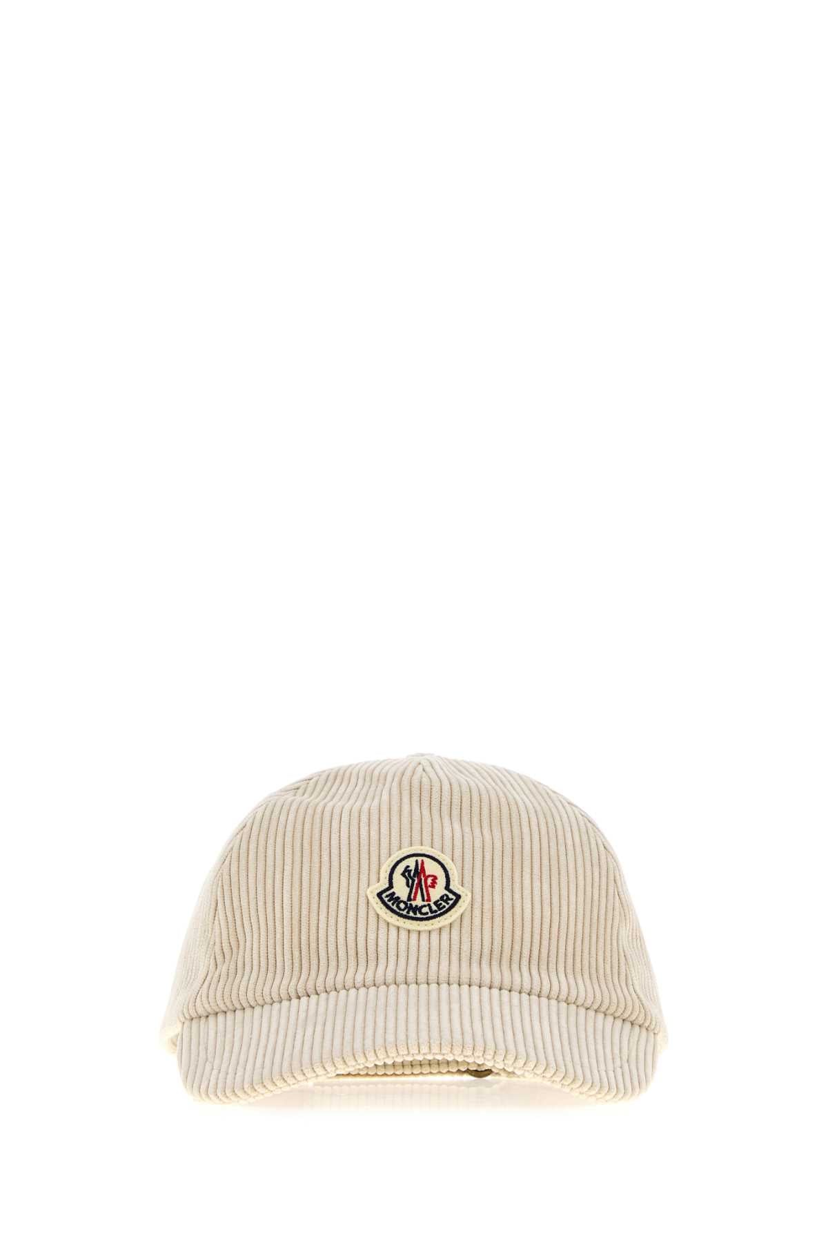 Moncler Women Sand Stretch Corduroy Baseball Cap MONCLER