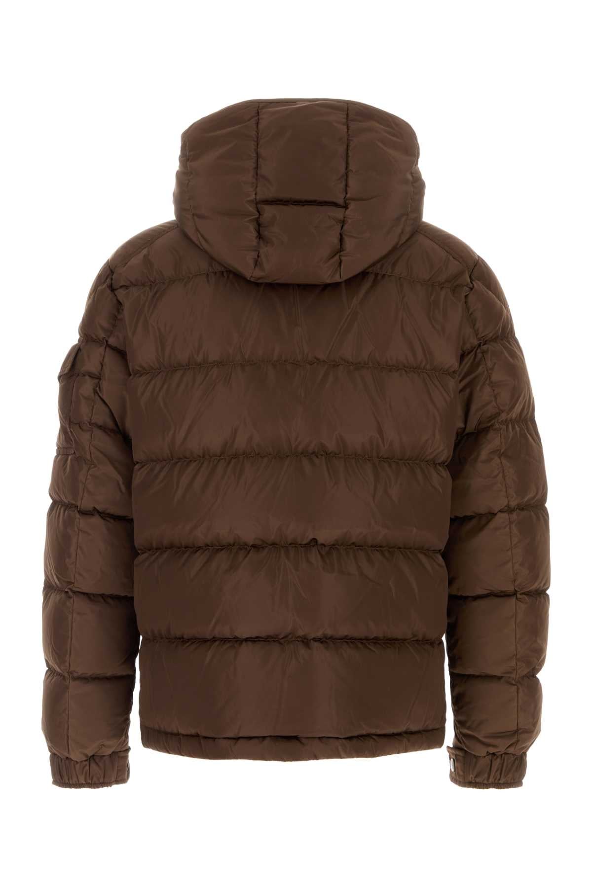 Moncler Men Chocolate Nylon Maya Down Jacket MONCLER