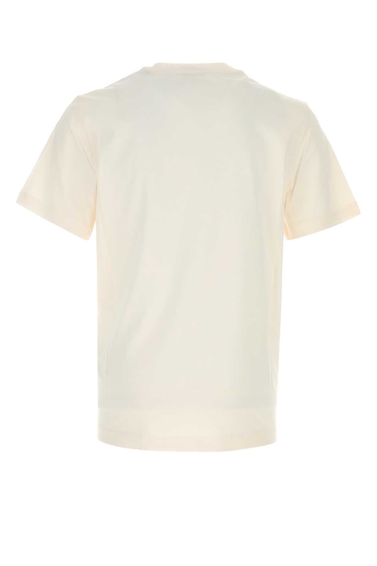 Moncler Men Ivory Cotton T-Shirt MONCLER