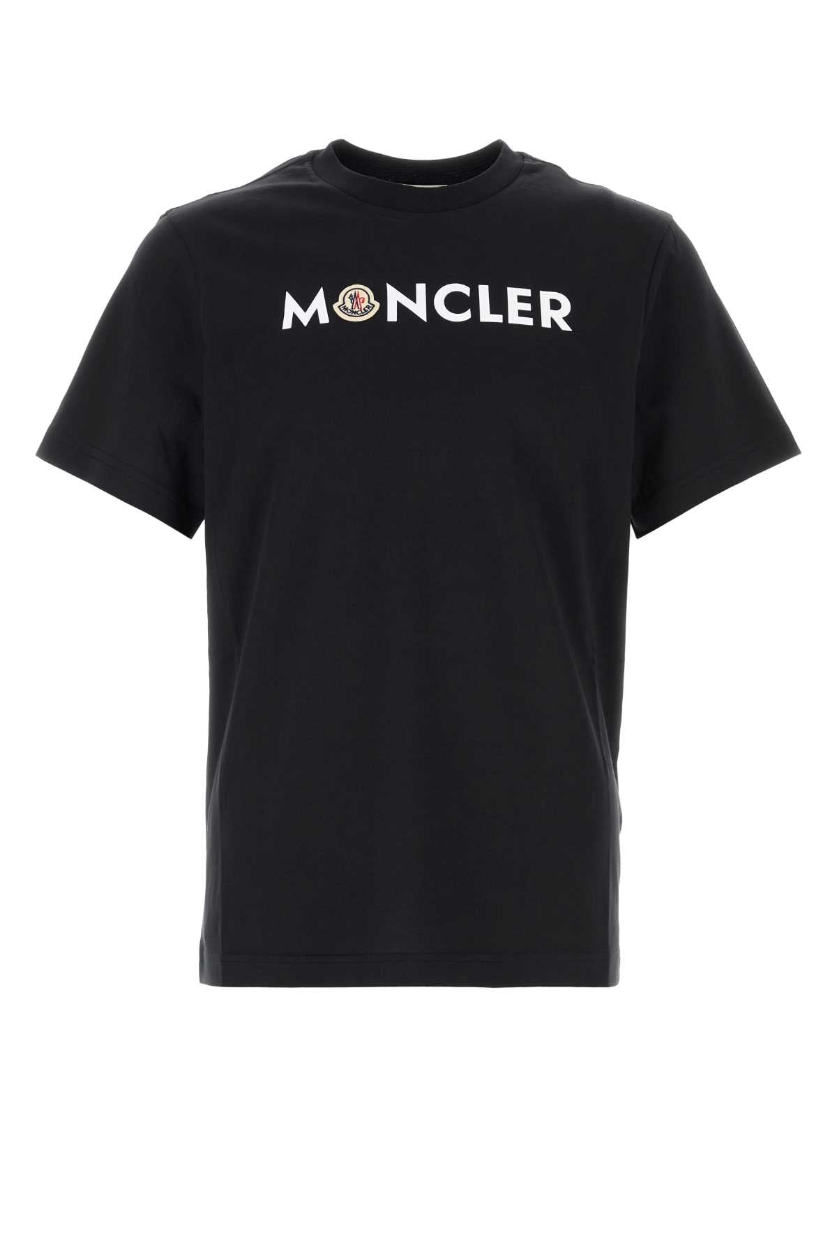 Moncler Men Black Cotton T-Shirt MONCLER