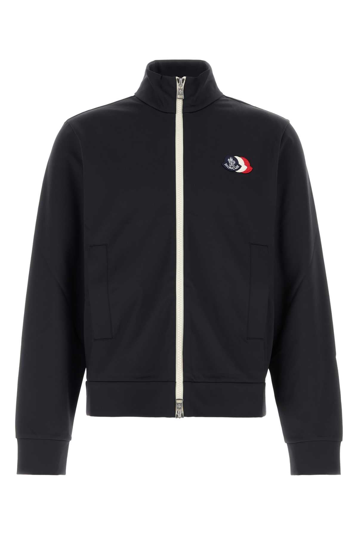 Moncler Men Black Stretch Nylon Blend Sweatshirt MONCLER
