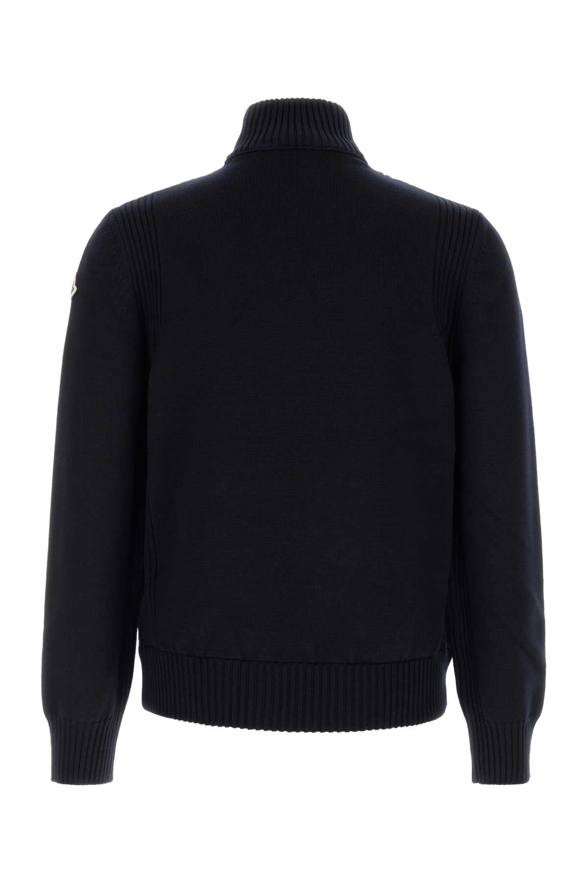 Moncler Men Navy Blue Wool Cardigan MONCLER