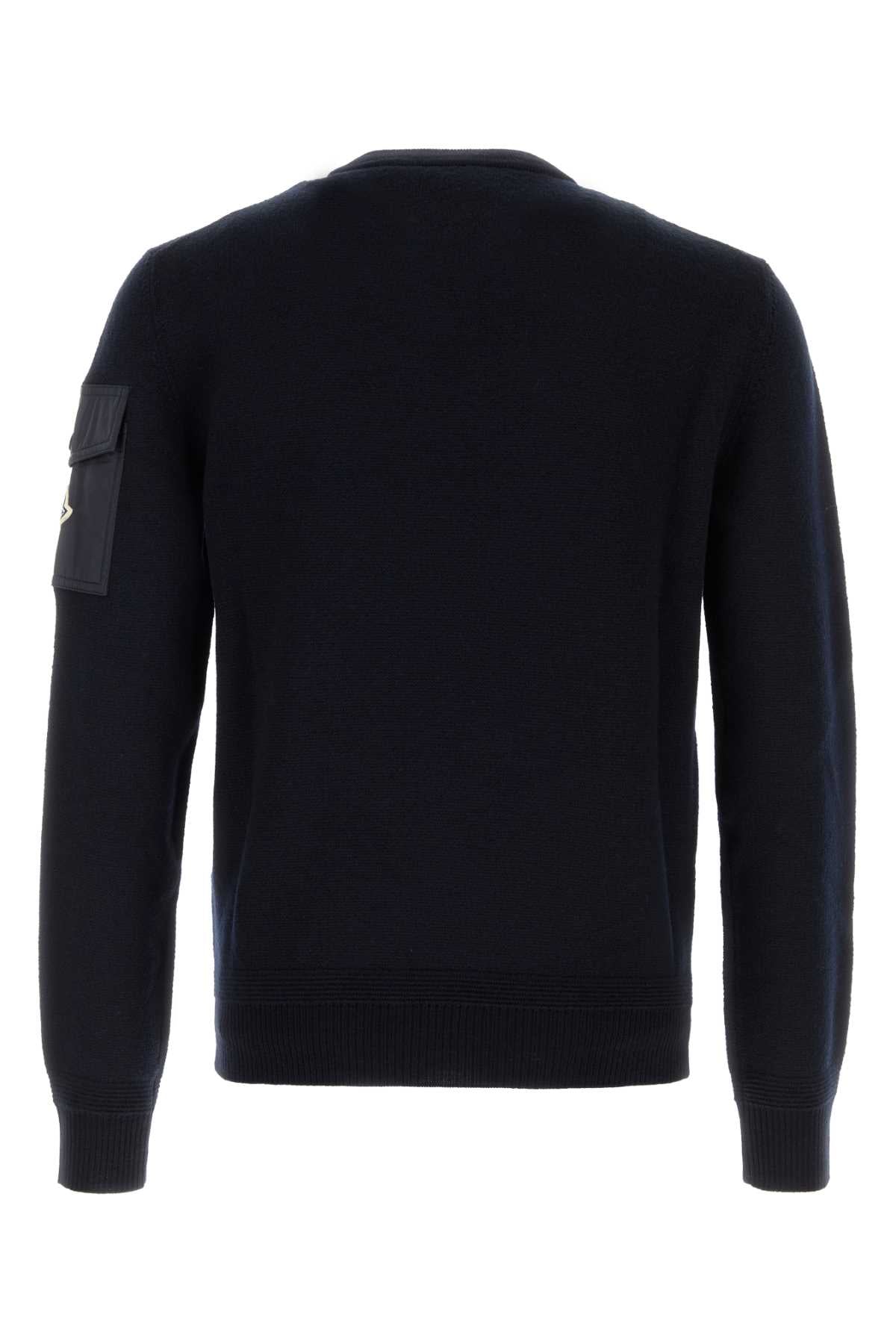 Moncler Men Midnight Blue Wool Sweater MONCLER