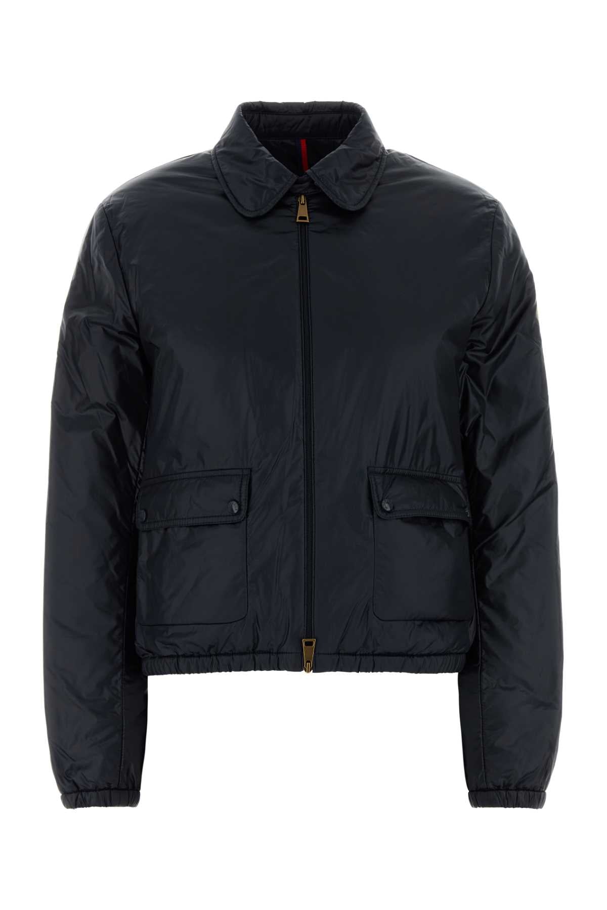 Moncler Women Navy Blue Nylon Lanset Down Jacket MONCLER