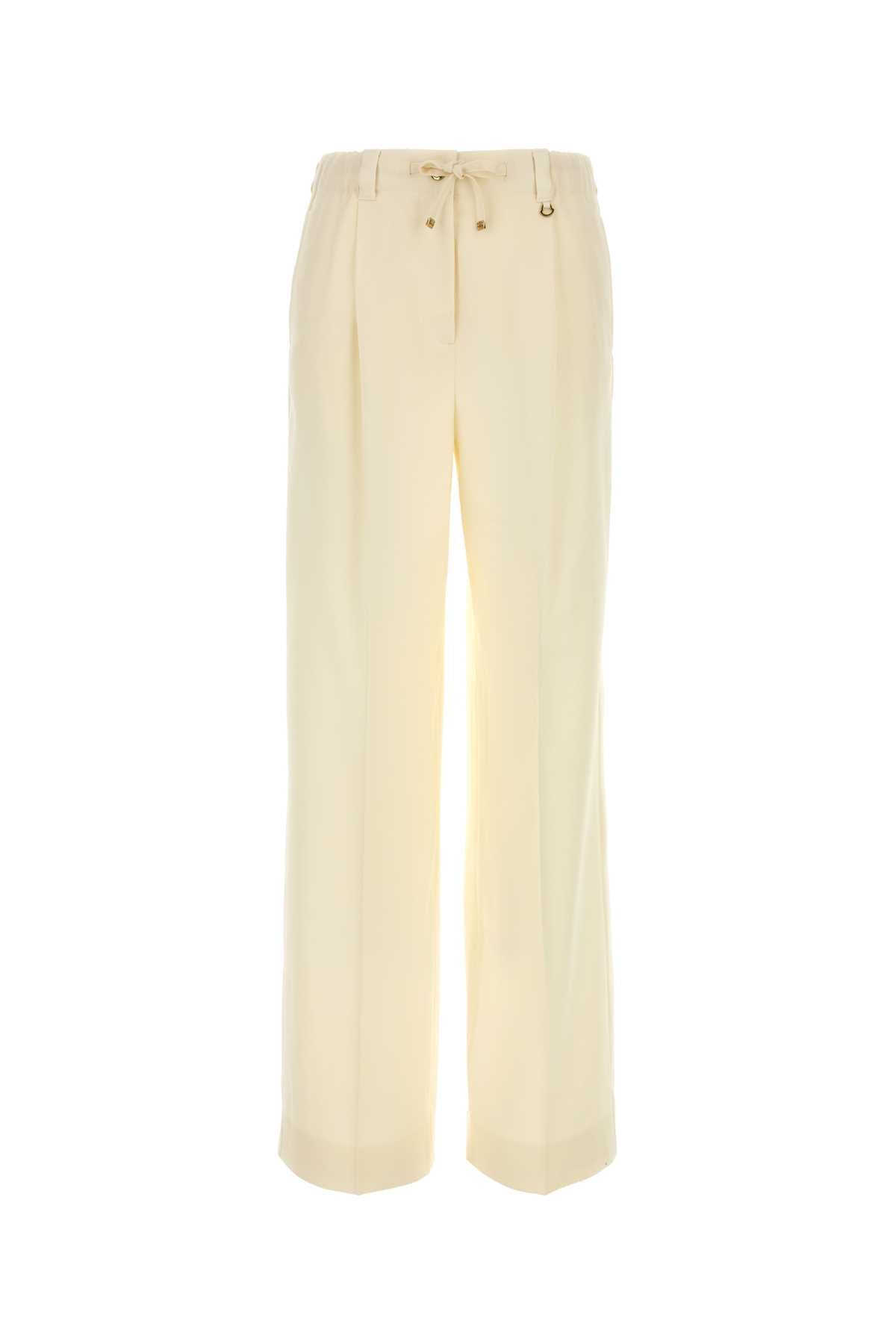 Moncler Women Pastel Yellow Wool Pant MONCLER