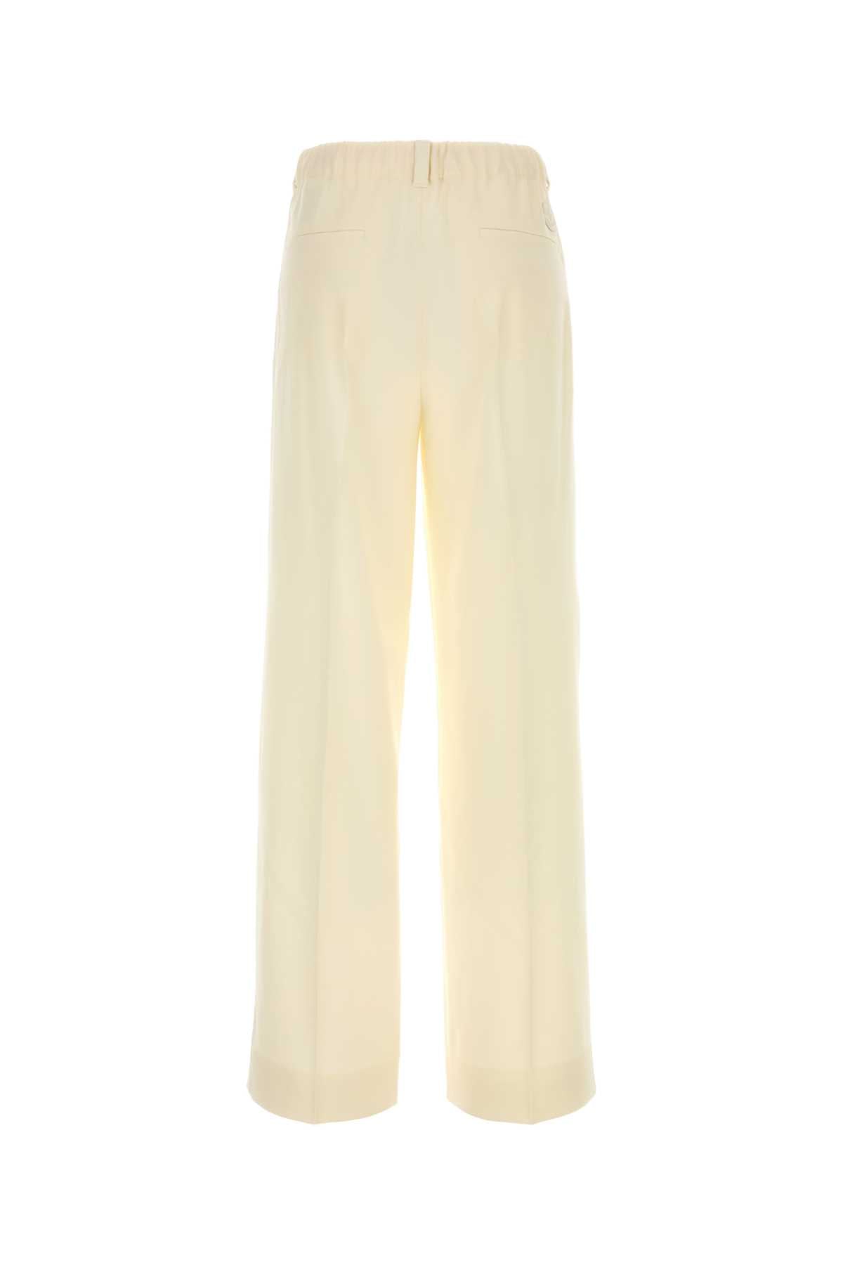 Moncler Women Pastel Yellow Wool Pant MONCLER