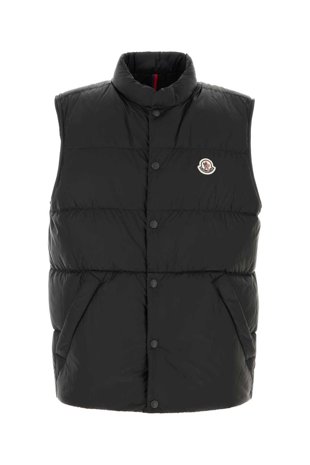 Moncler Men Black Nylon Tuquerouye Sleeveless Down Jacket MONCLER