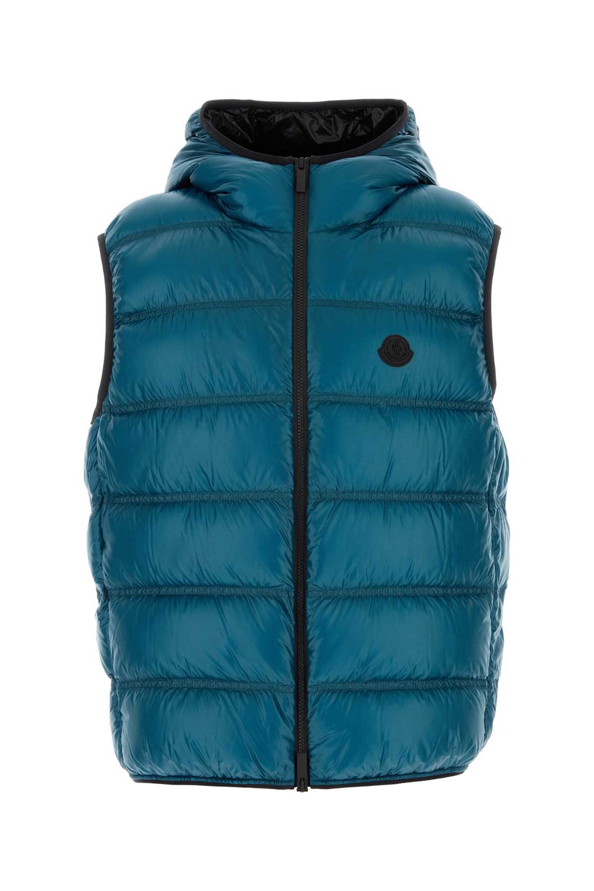 Moncler Men Petrol Blue Nylon Sleeveless Pantestrel Down Jacket MONCLER