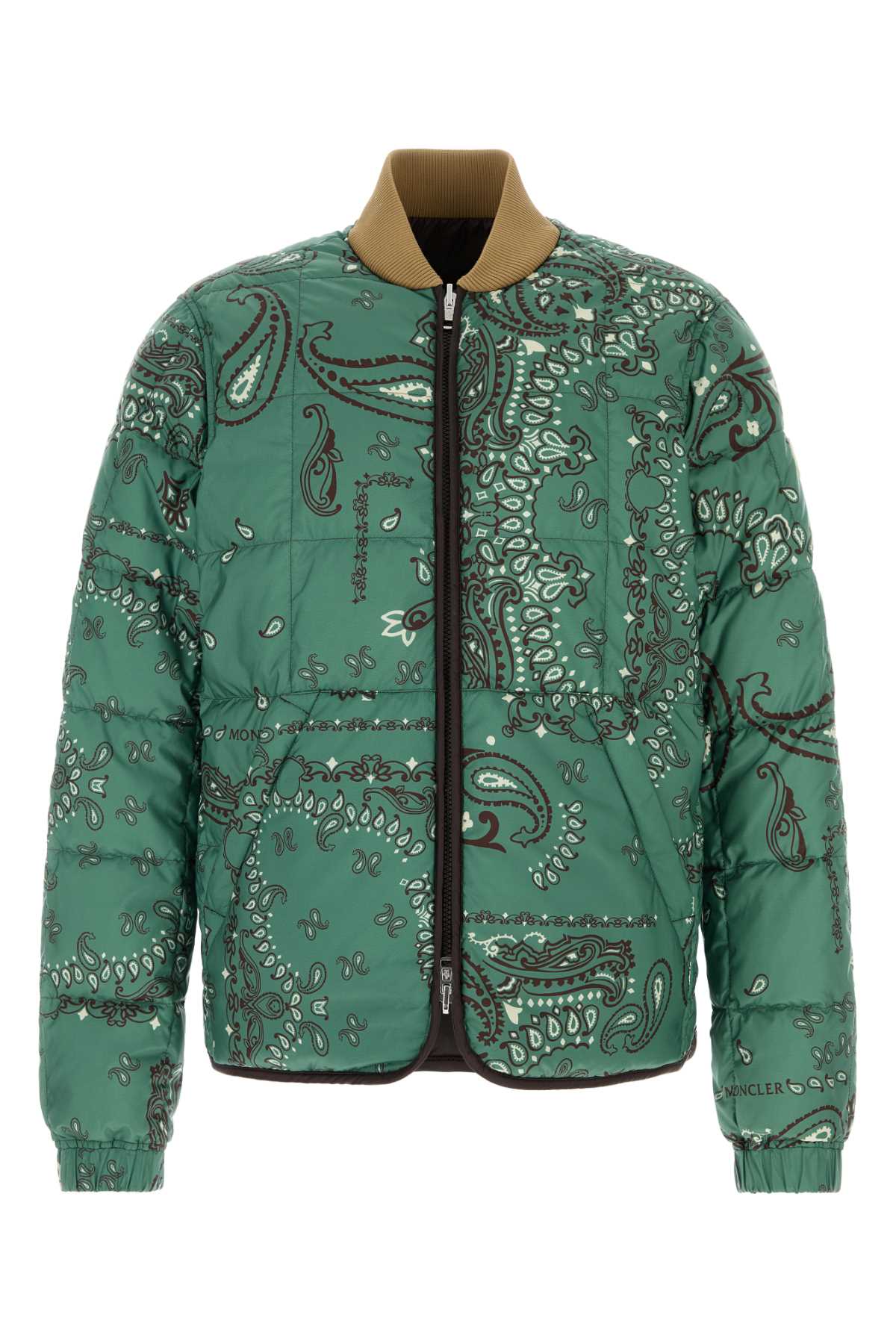 Moncler Men Printed Polyester Reversible Chalvron Down Jacket MONCLER