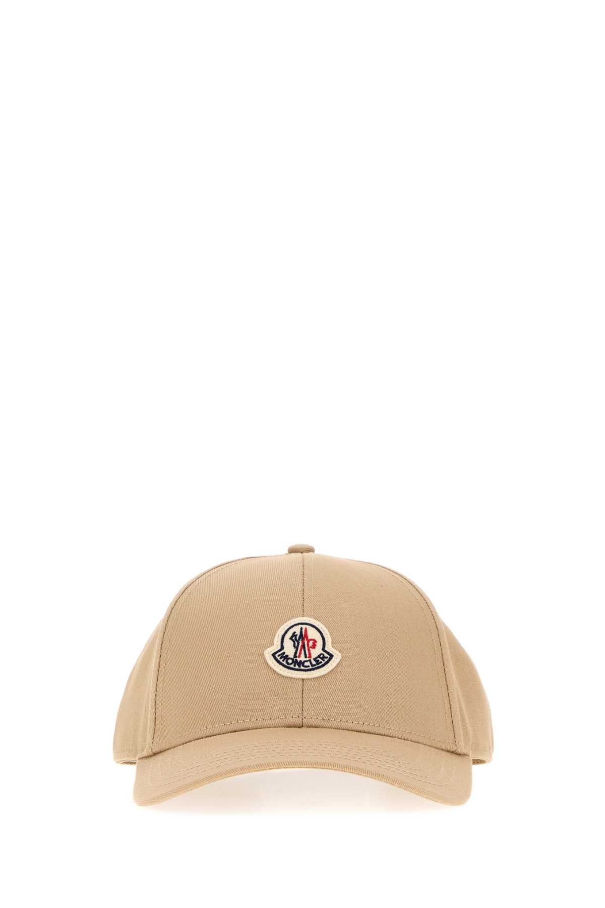 Moncler Men Beige Cotton Baseball Cap MONCLER
