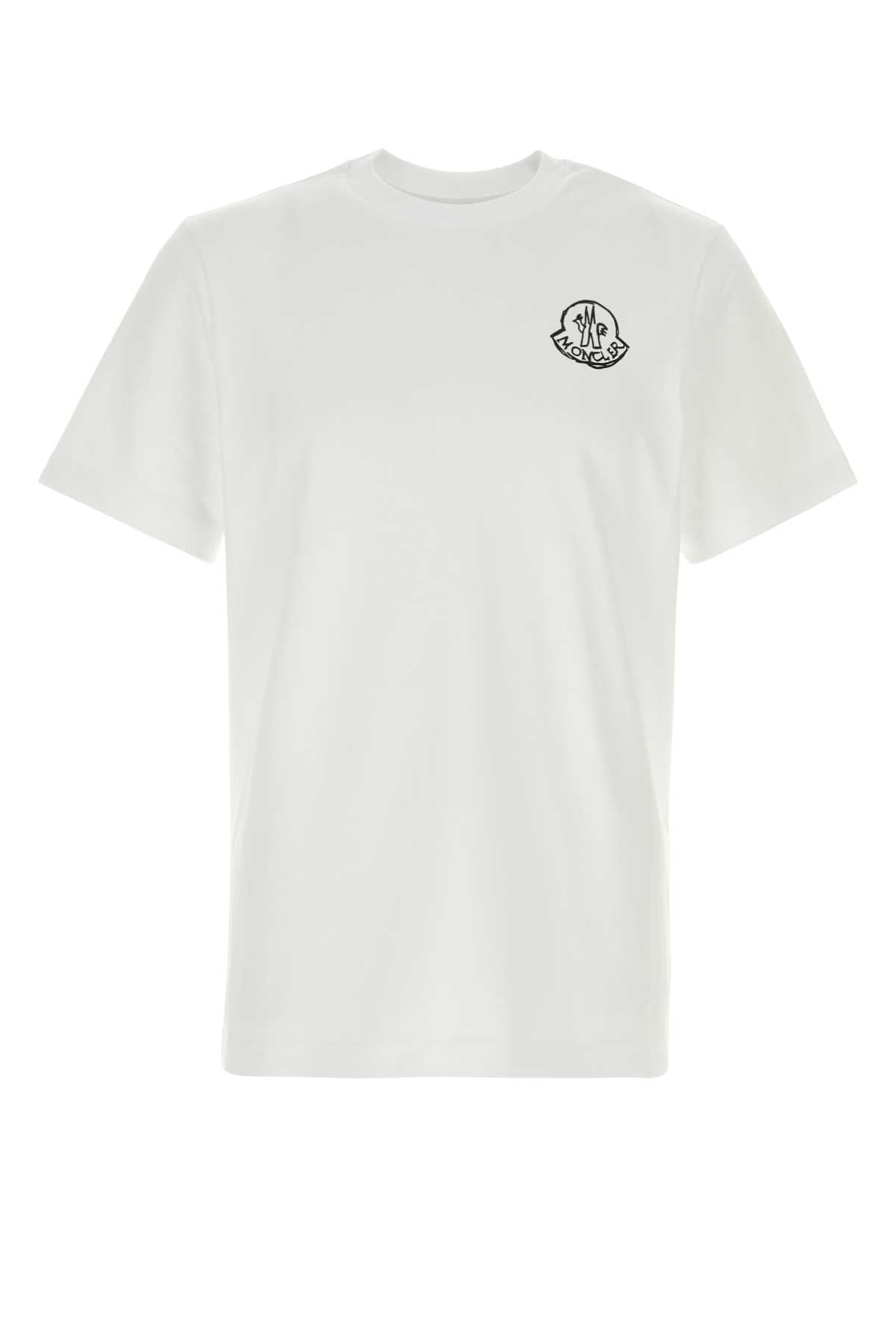 Moncler Men White Cotton T-Shirt MONCLER