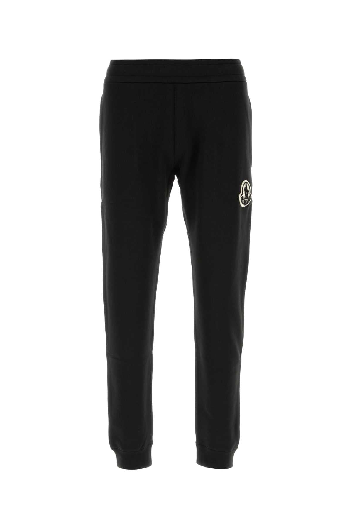 Moncler Men Black Cotton Joggers MONCLER