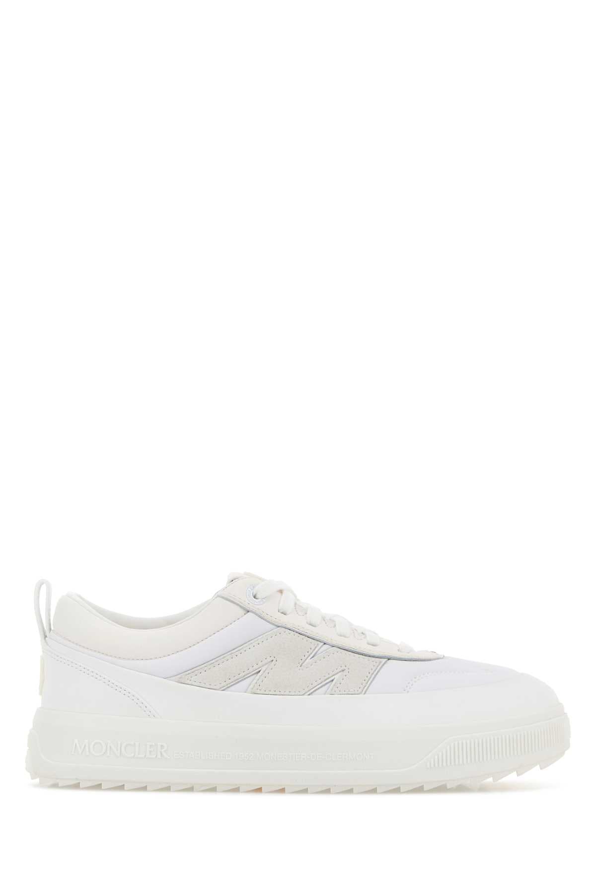 Moncler Men White Canvas Moncler Altive Sneakers MONCLER