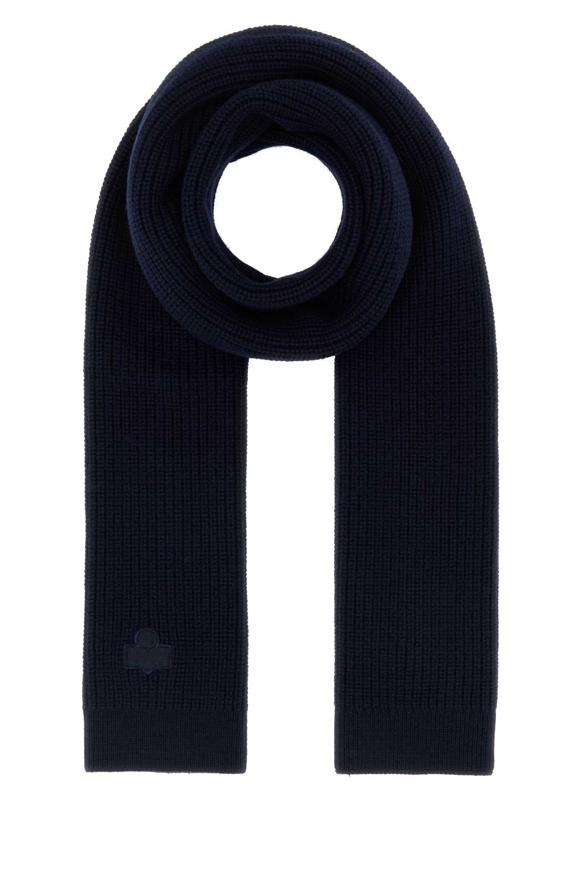 Isabel Marant Women Midnight Blue Wool Enolia Scarf ISABEL MARANT