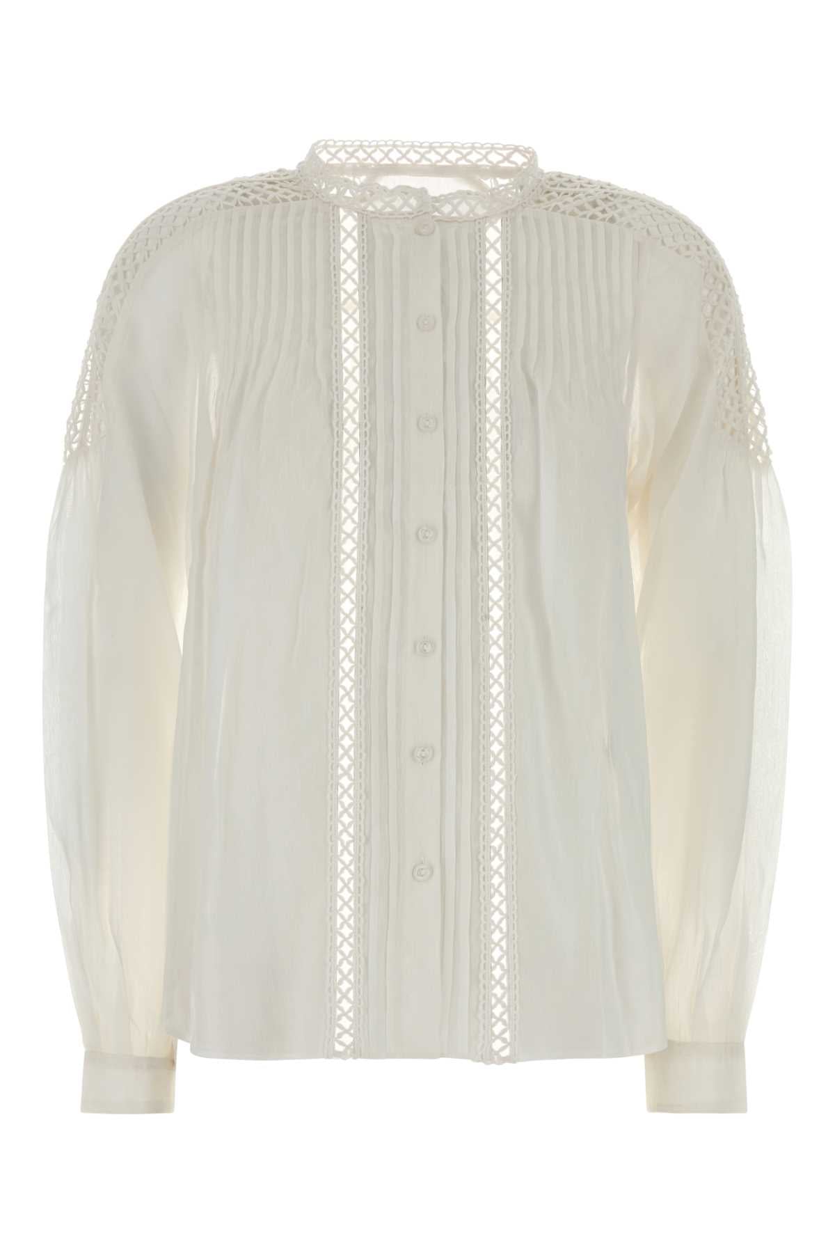 Isabel Marant Etoile Women White Viscose Blend Polda Blouse ISABEL MARANT ETOILE
