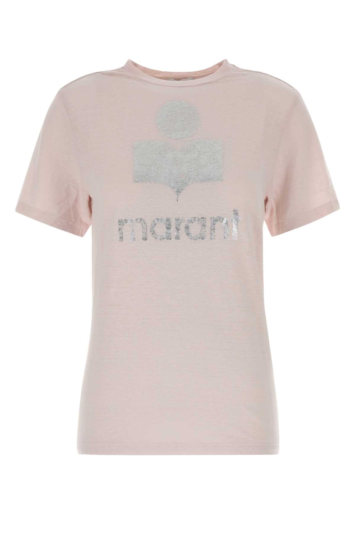 Isabel Marant Etoile Women Pink Linen Zewel T-Shirt ISABEL MARANT ETOILE