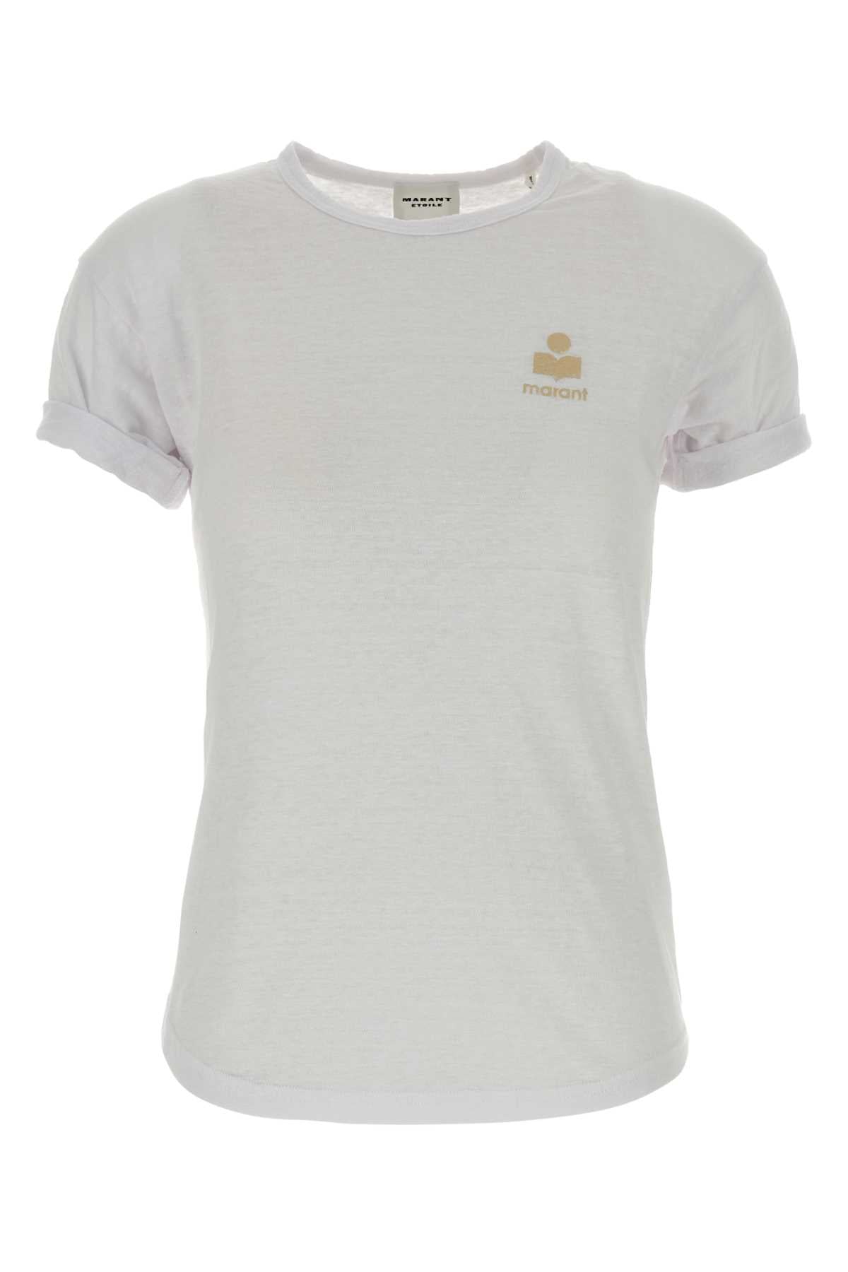 Isabel Marant Etoile Women White Linen Koldia T-Shirt ISABEL MARANT ETOILE