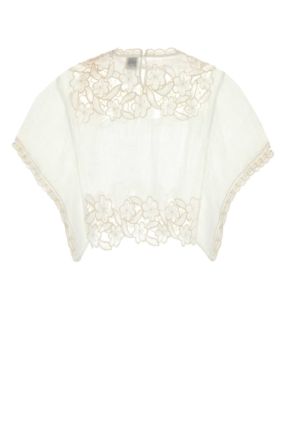 Isabel Marant Women White Ramie Relda Top ISABEL MARANT