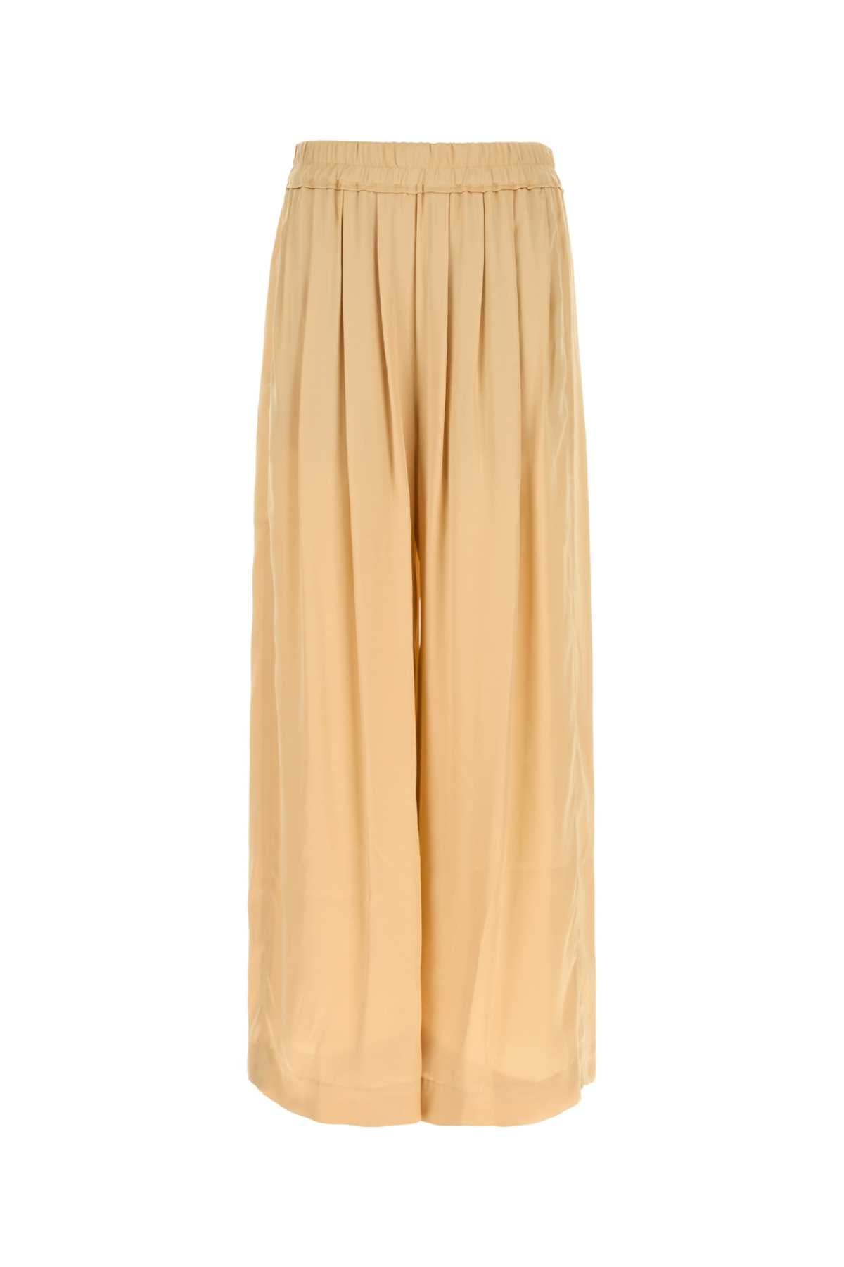 Isabel Marant Women Peach Satin Nolia Wide-Leg Pant ISABEL MARANT