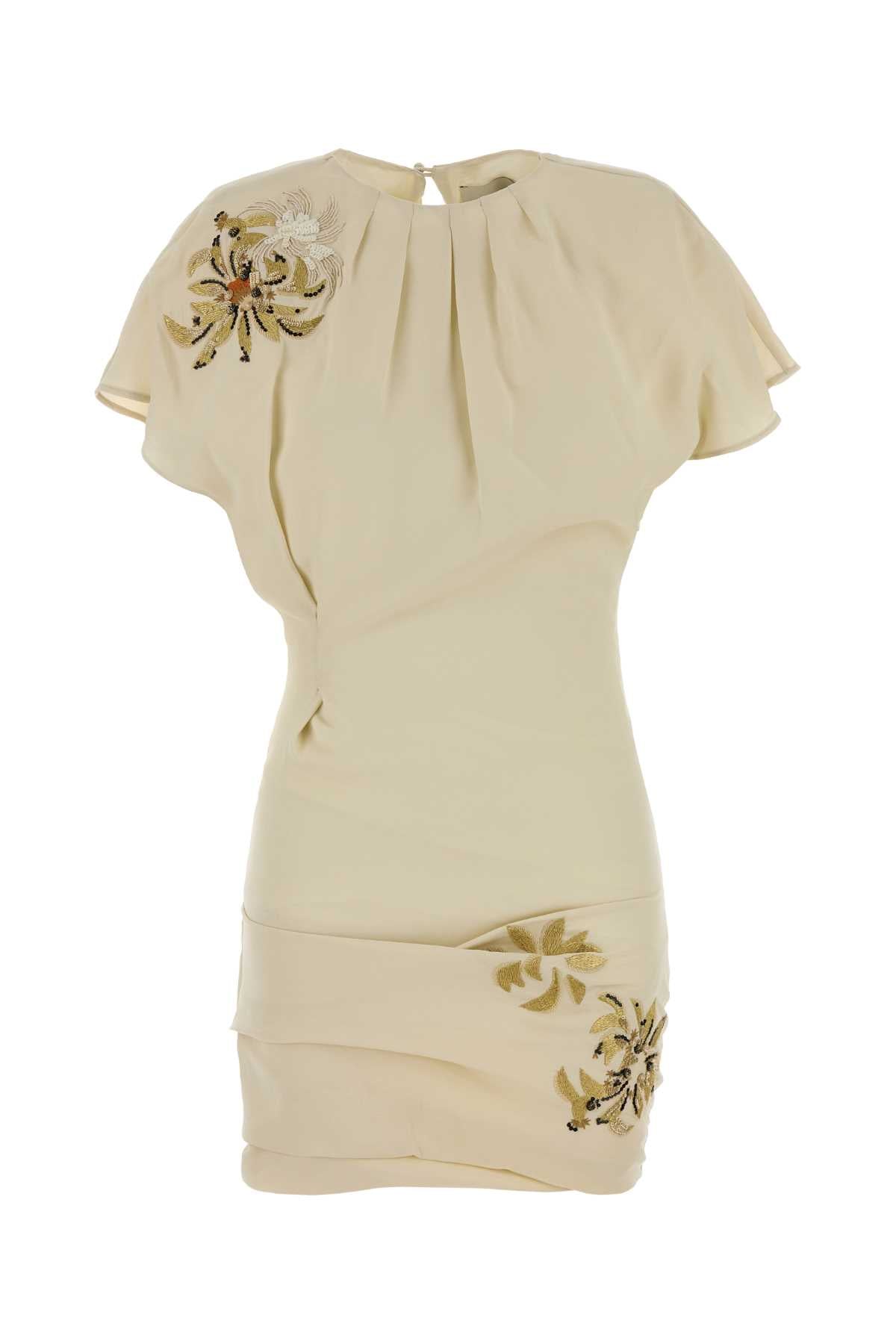 Isabel Marant Women Cream Crepe Sakia Dress ISABEL MARANT