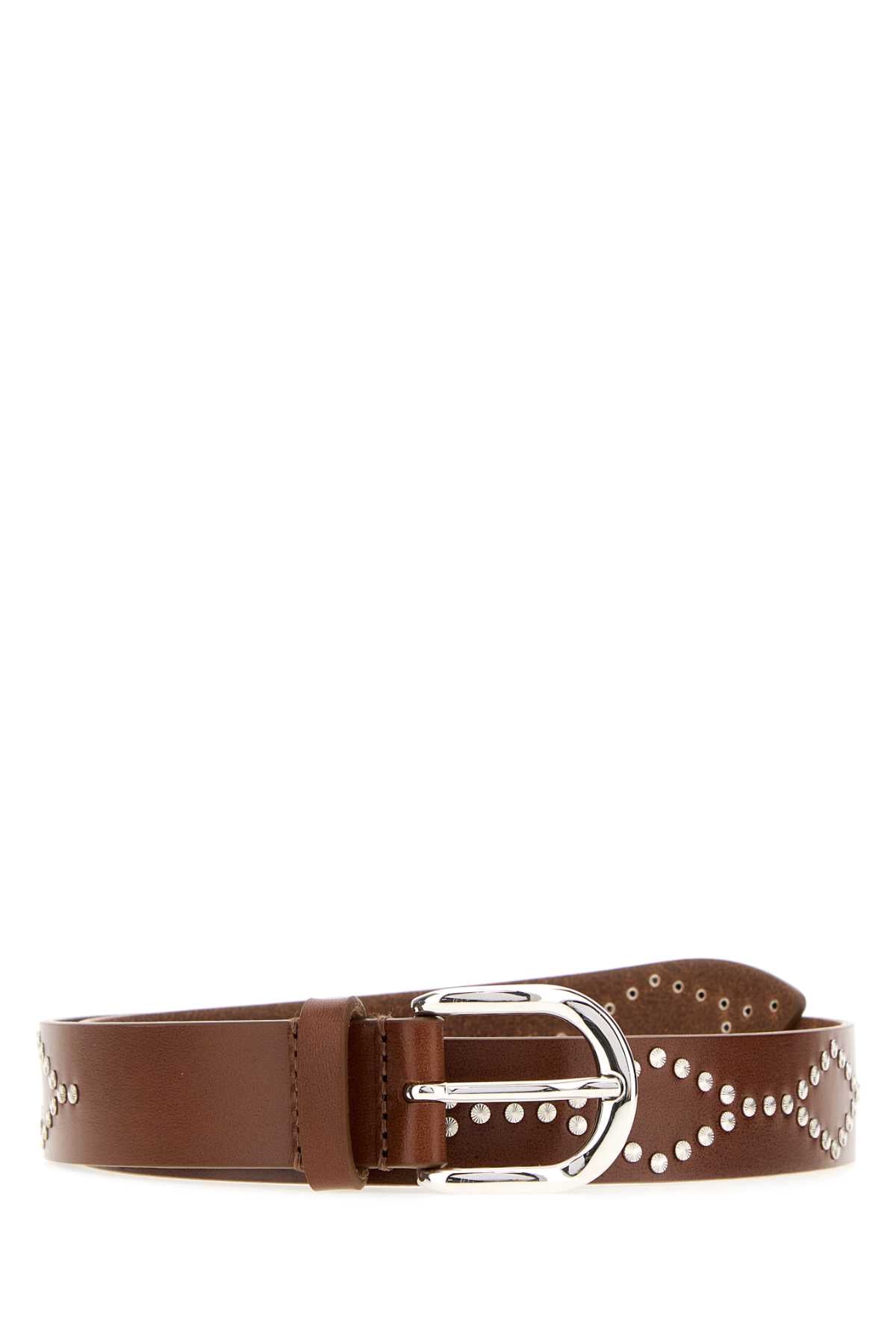 Isabel Marant Women Brown Leather Liliana Belt ISABEL MARANT