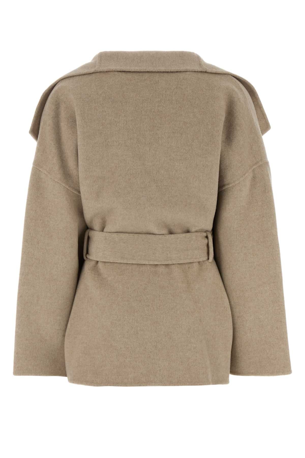 Isabel Marant Women Sand Wool Blend Caeton Coat ISABEL MARANT