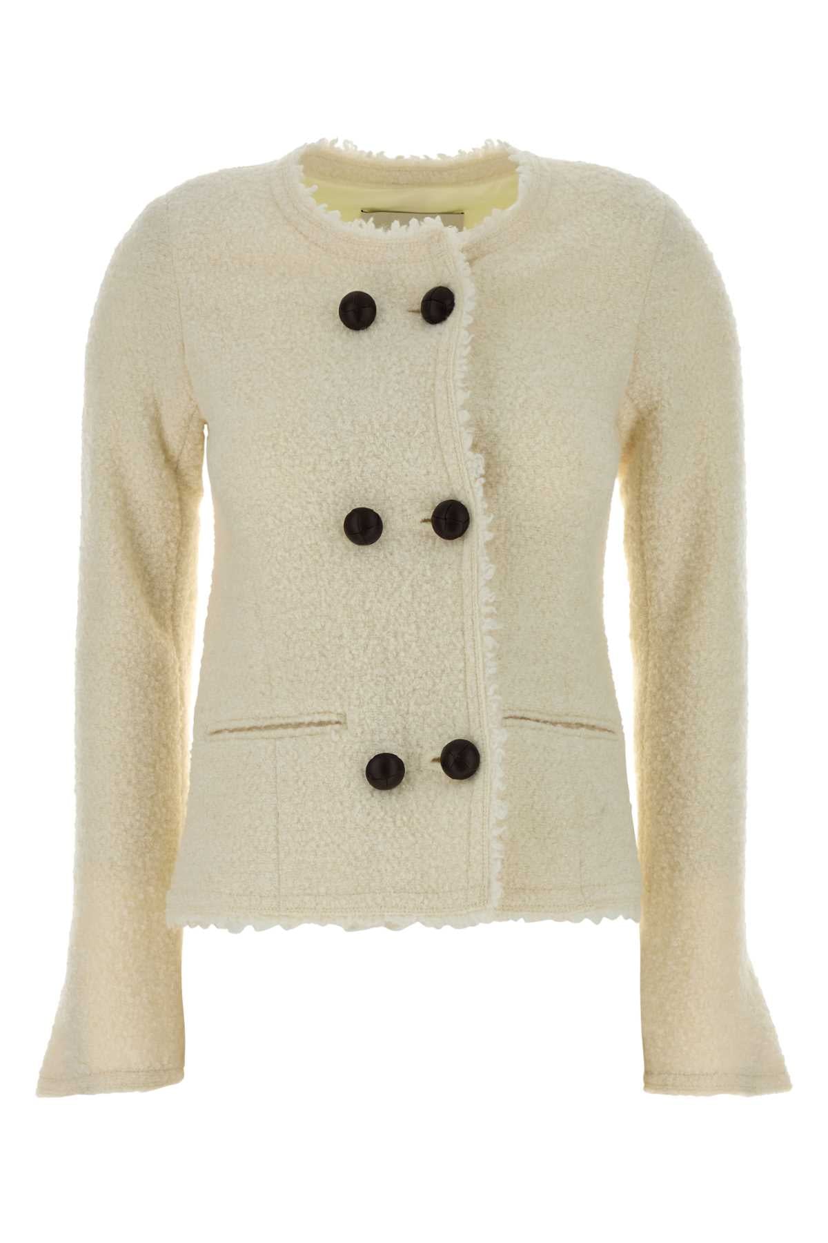 Isabel Marant Women Ivory Boucle Suely Blazer ISABEL MARANT