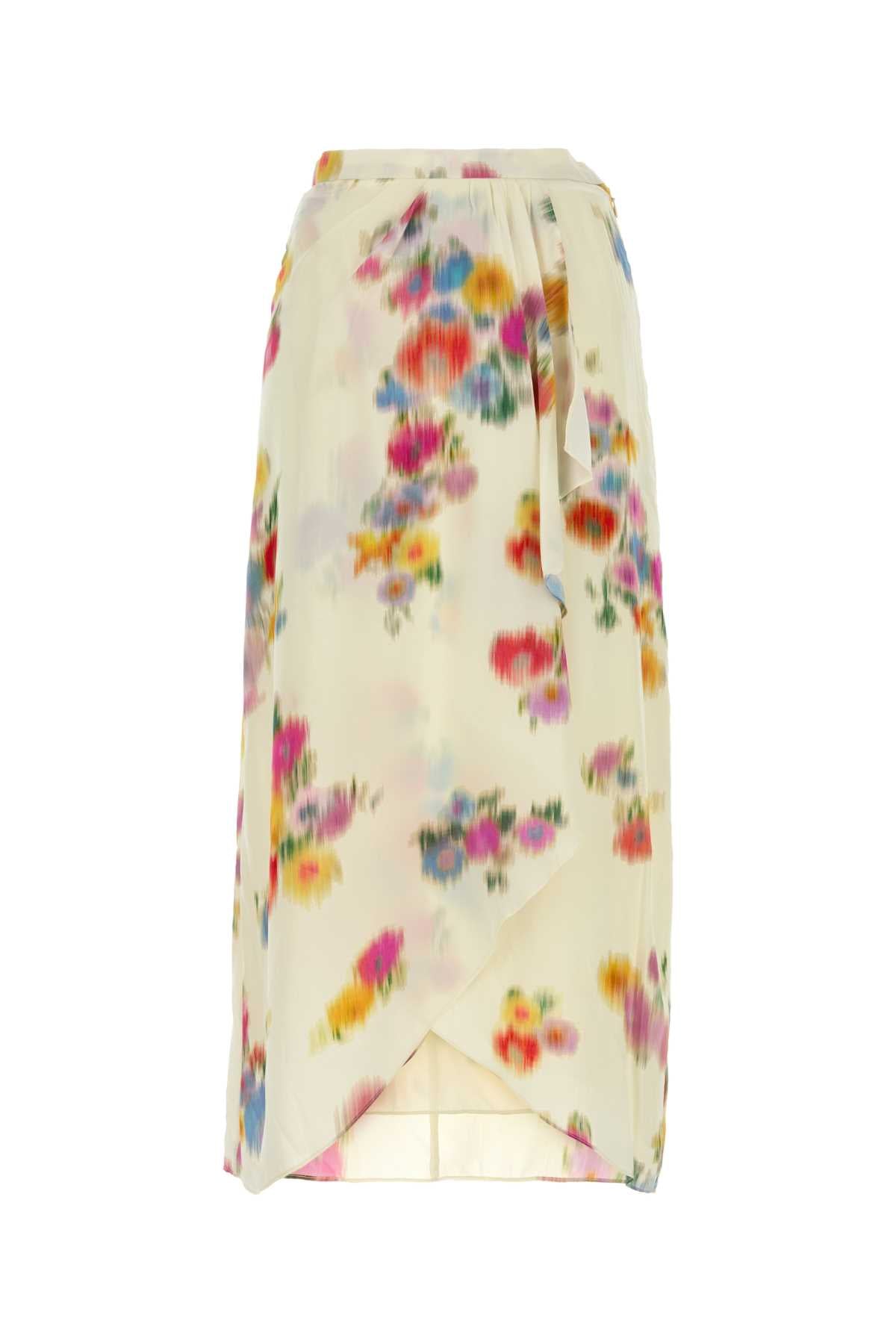 Isabel Marant Etoile Women Printed Crepe Vanille Skirt ISABEL MARANT ETOILE