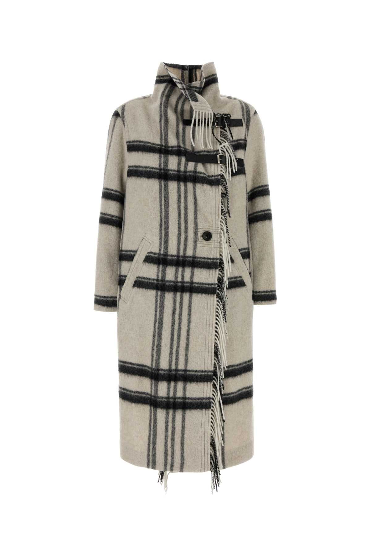 Isabel Marant Etoile Women Embroidered Wool Blend Gihan Coat ISABEL MARANT ETOILE