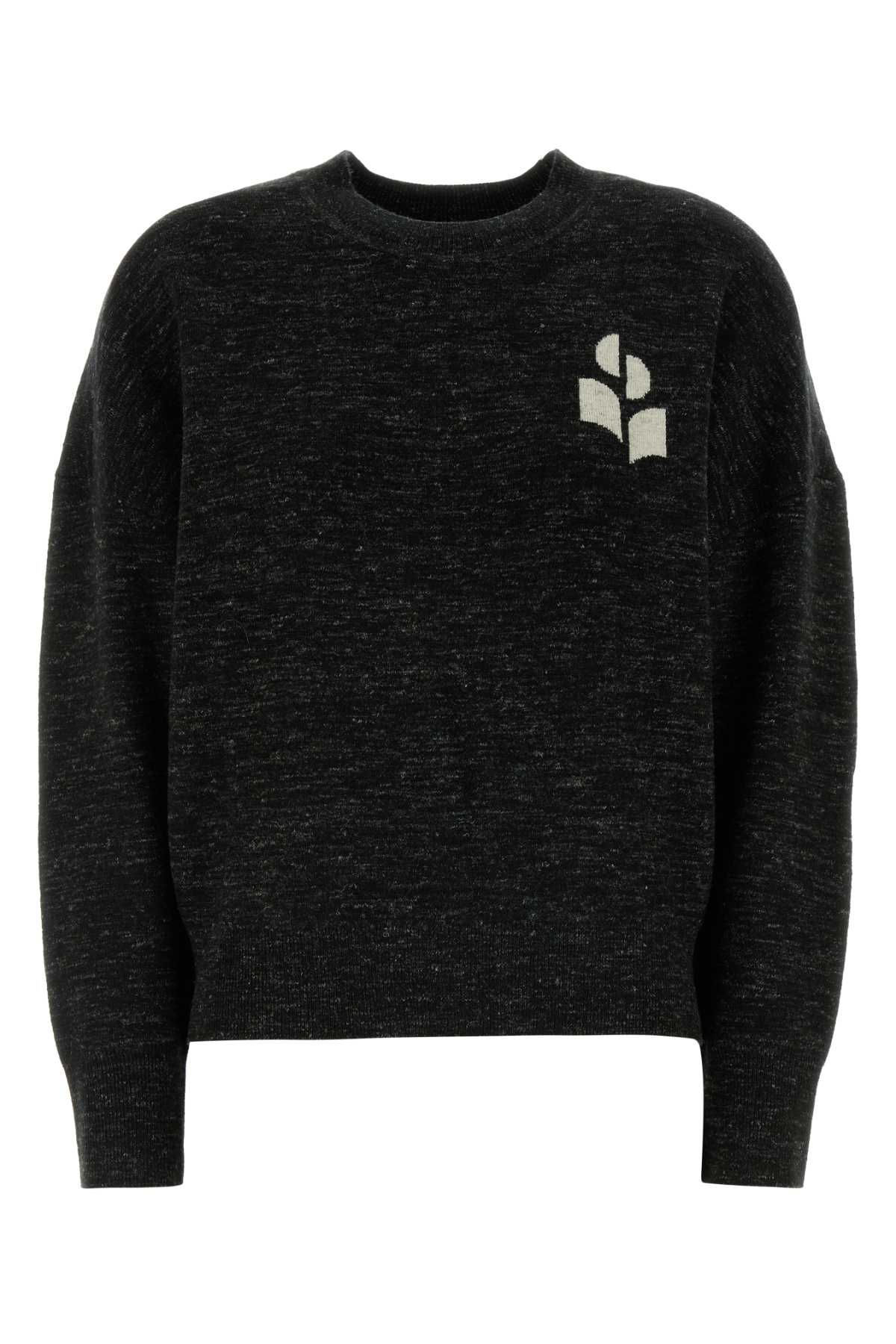 Isabel Marant Etoile Women Melange Black Viscose Blend Atlee Sweater ISABEL MARANT ETOILE