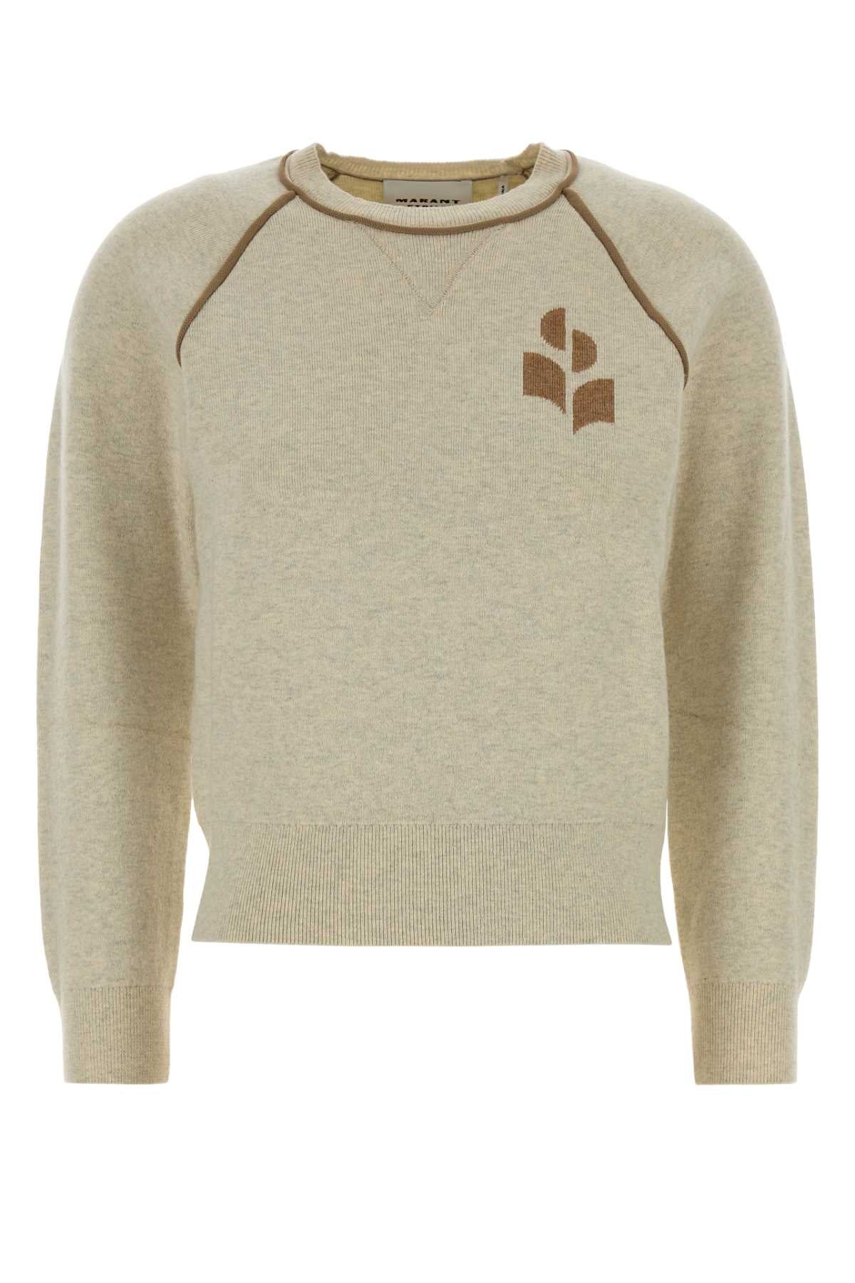 Isabel Marant Etoile Women Melange Sand Cotton Blend Loriby Sweater ISABEL MARANT ETOILE